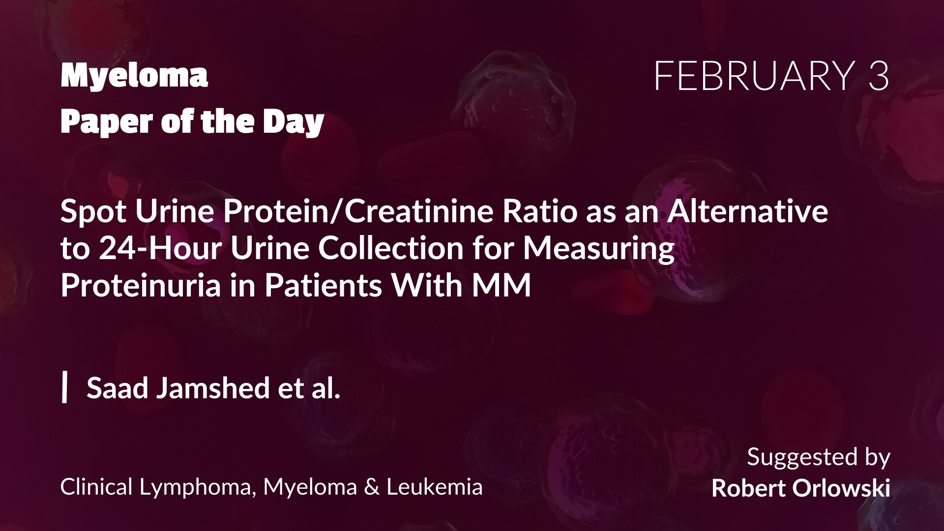 Myeloma Paper of the Day