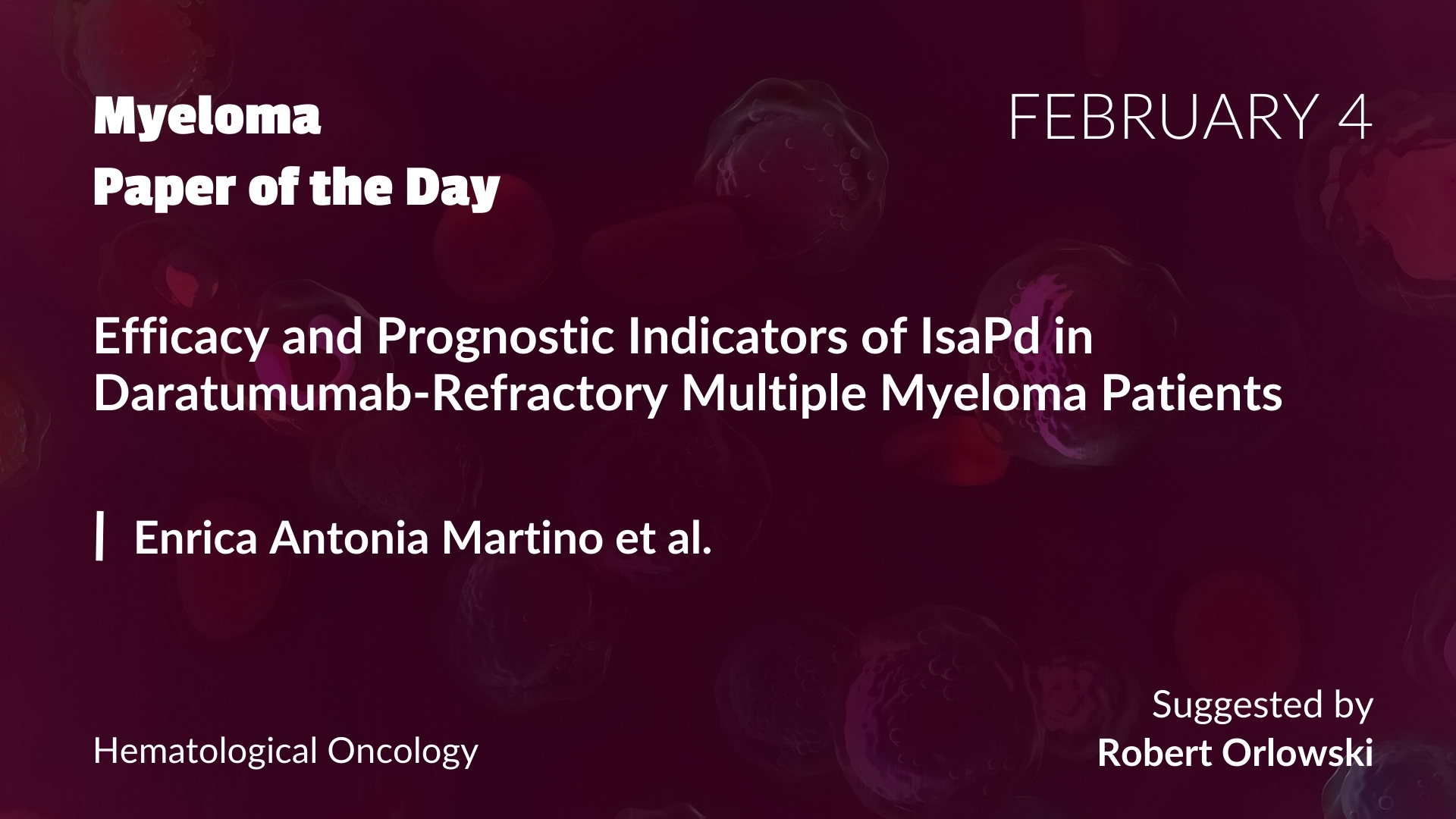 Myeloma Paper of the Day
