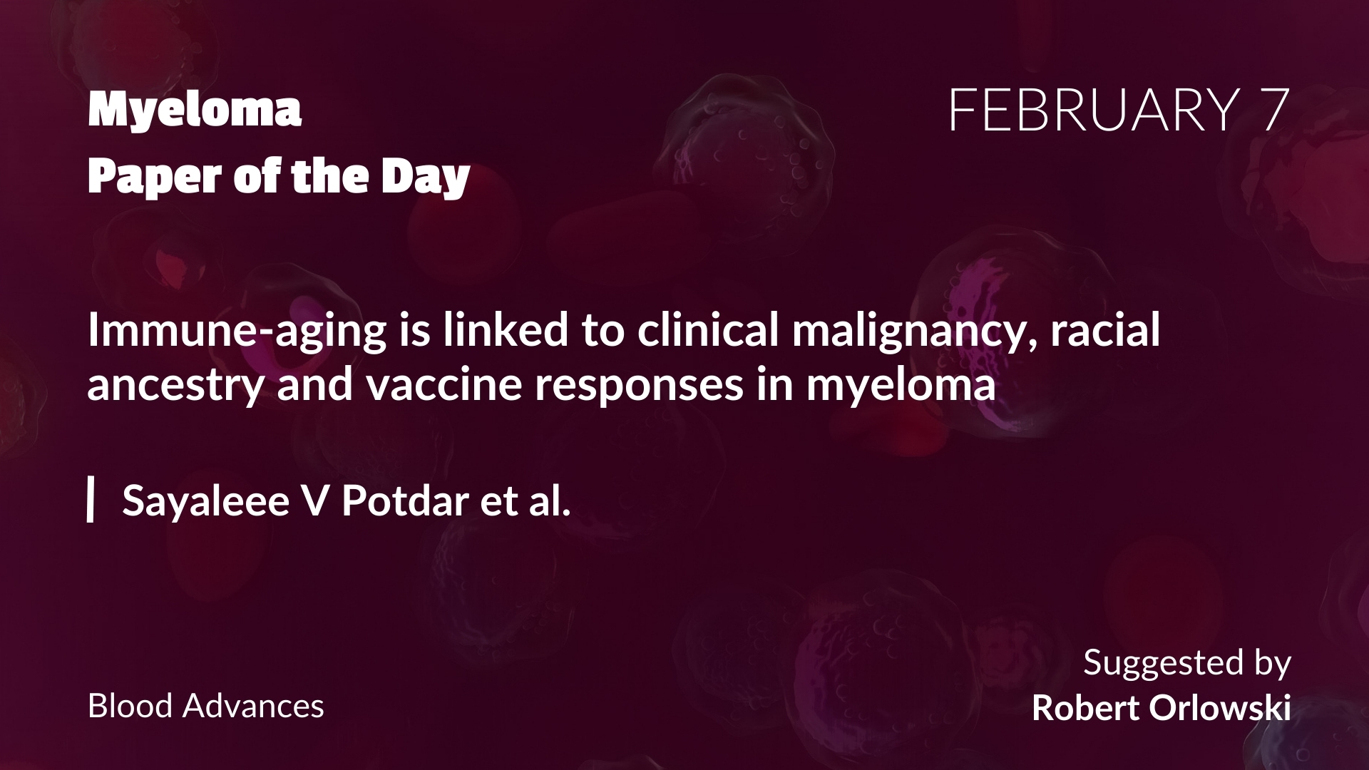Myeloma Paper of the Day