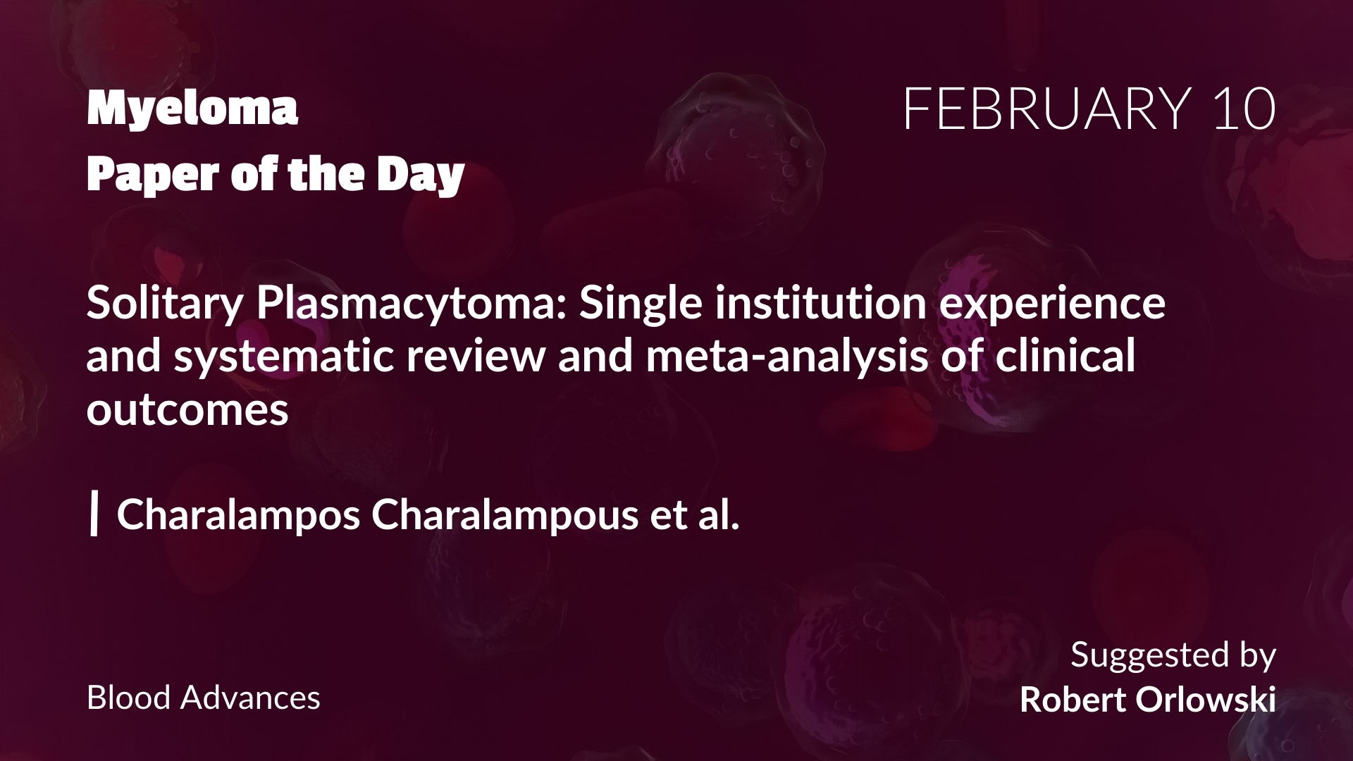 Myeloma Paper of the Day