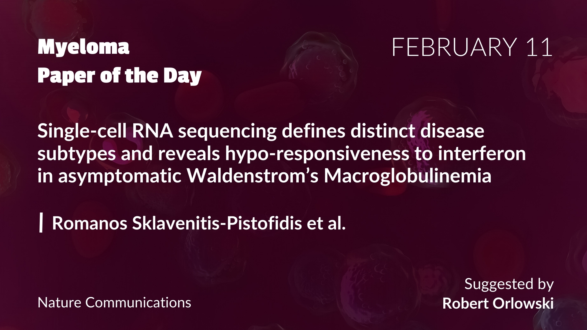 Myeloma Paper of the Day