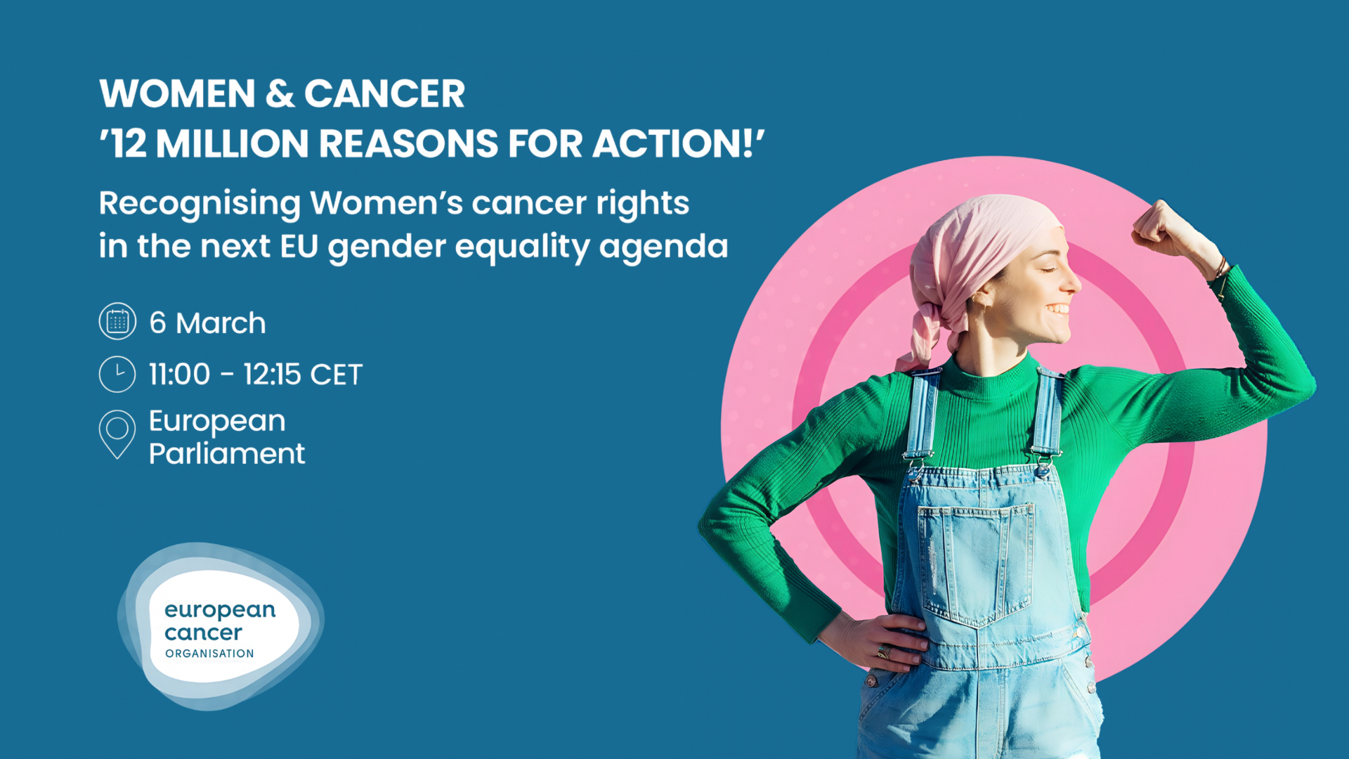 Save the date for the Women and Cancer Parliamentary Event - European Cancer Organisation