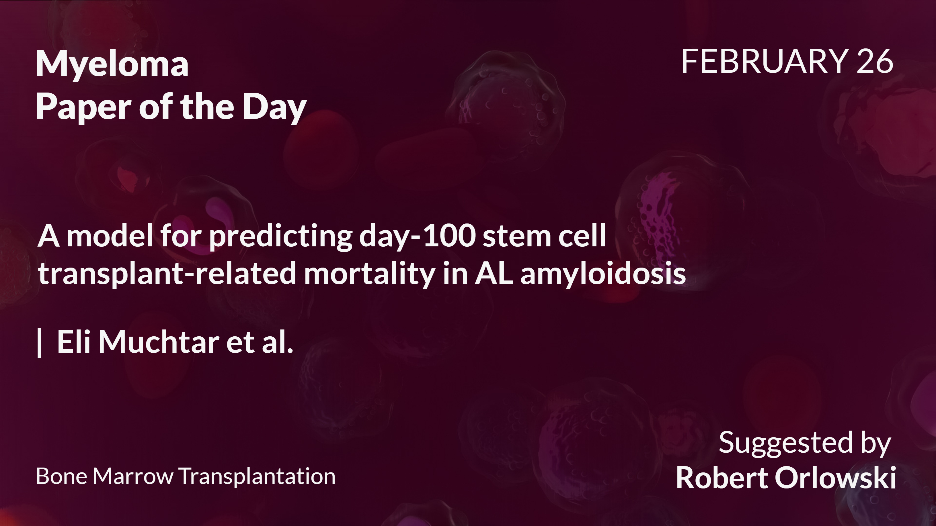 Myeloma Paper of the Day