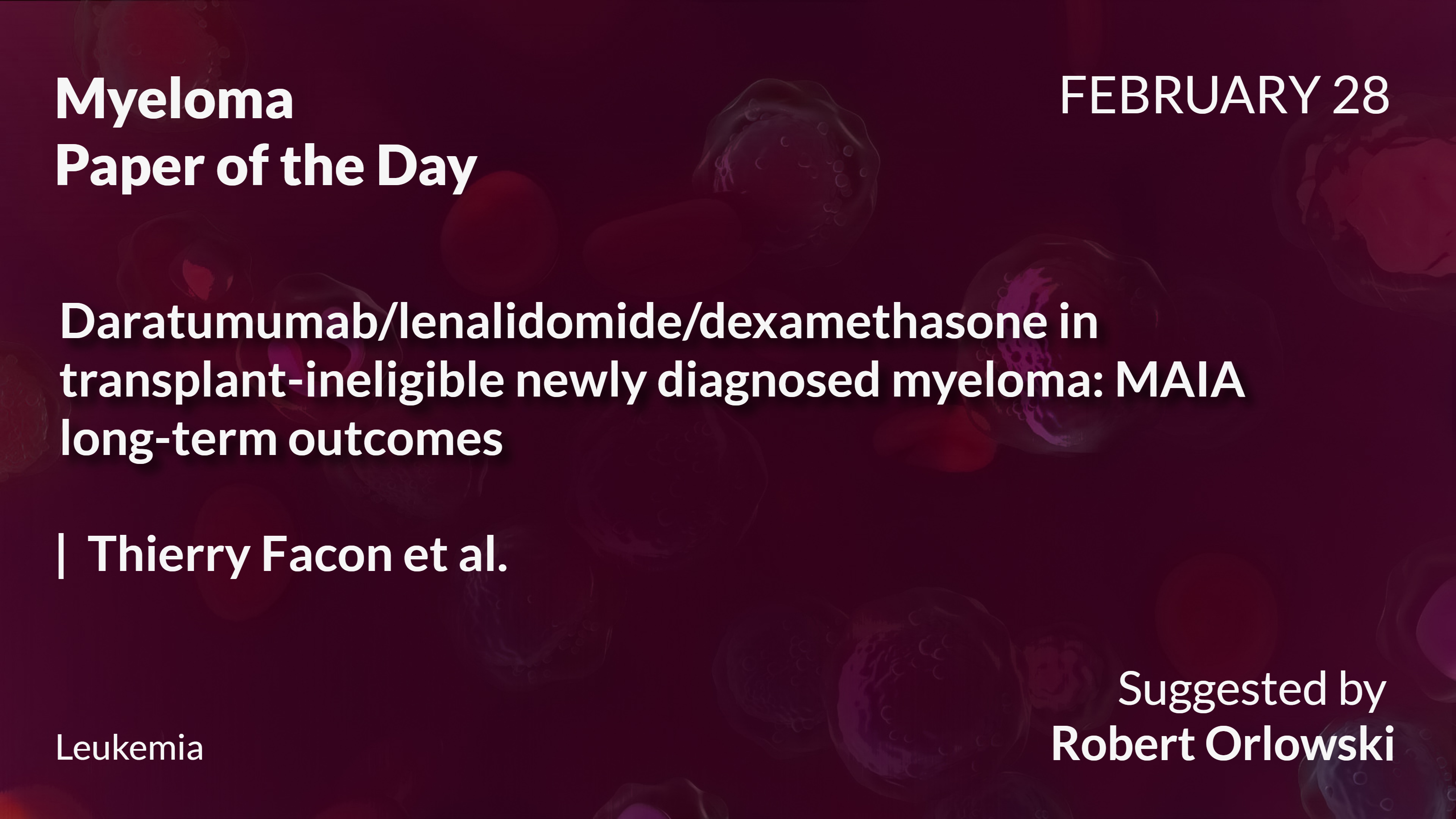 Myeloma Paper of the Day
