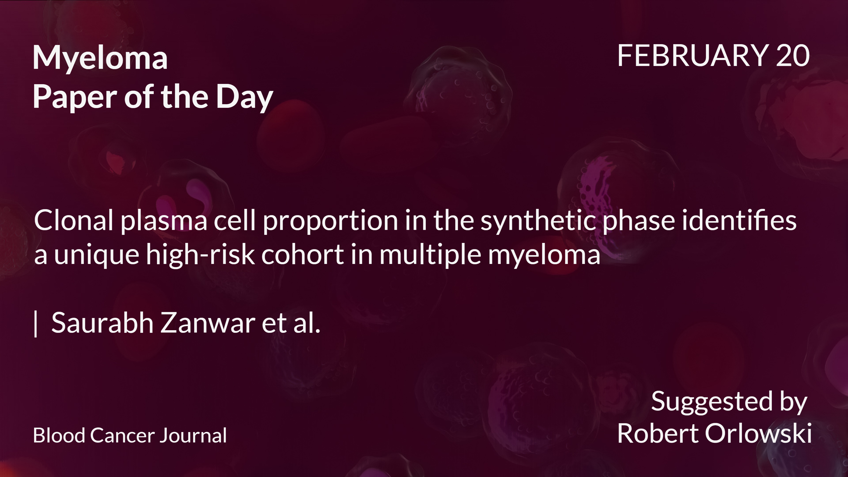 Myeloma Paper of the Day