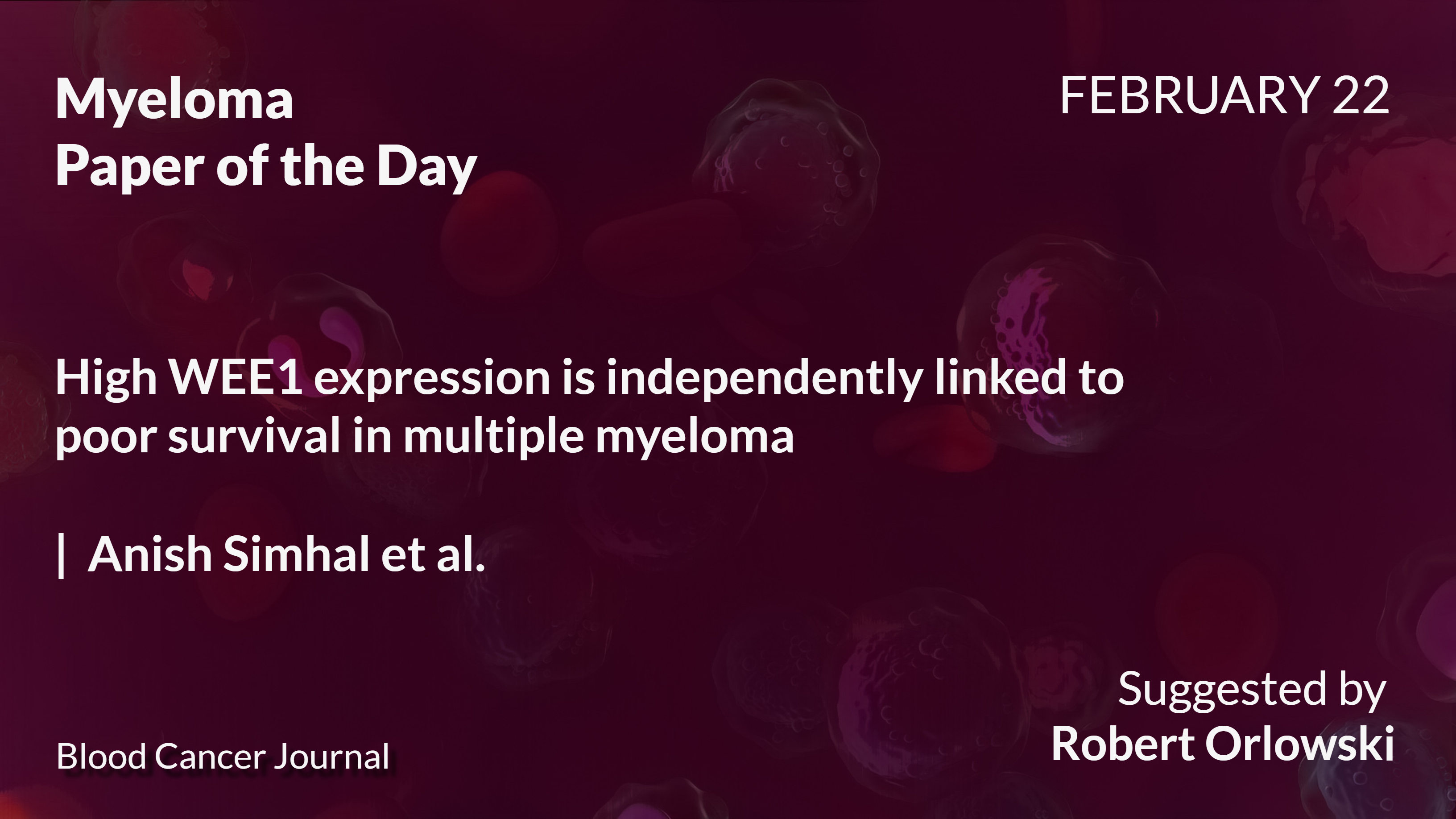 Myeloma Paper of the Day