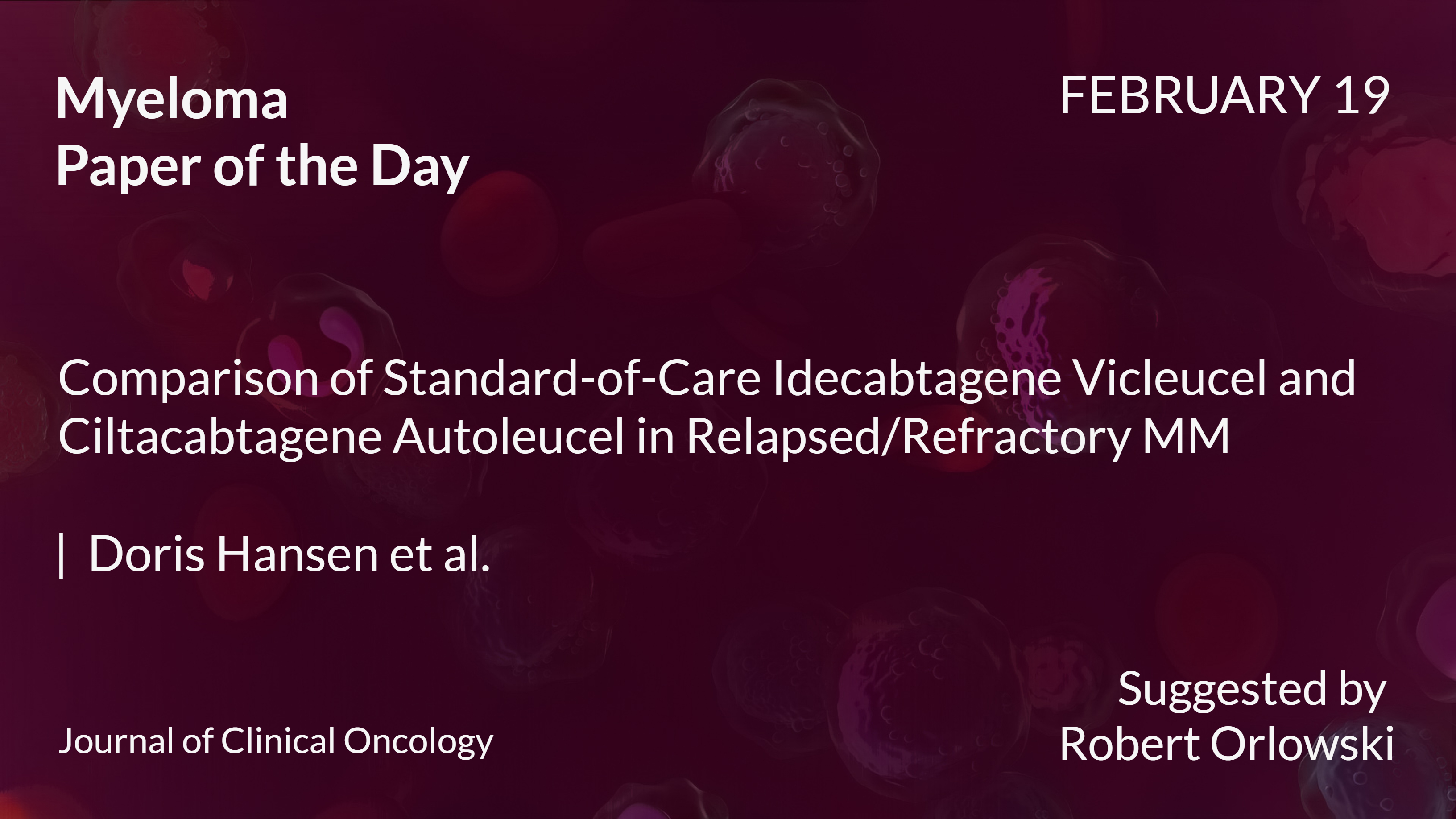 Myeloma Paper of the Day