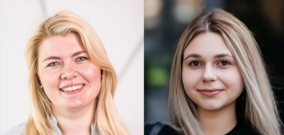 Rachel Chown and Liubov Lisovska