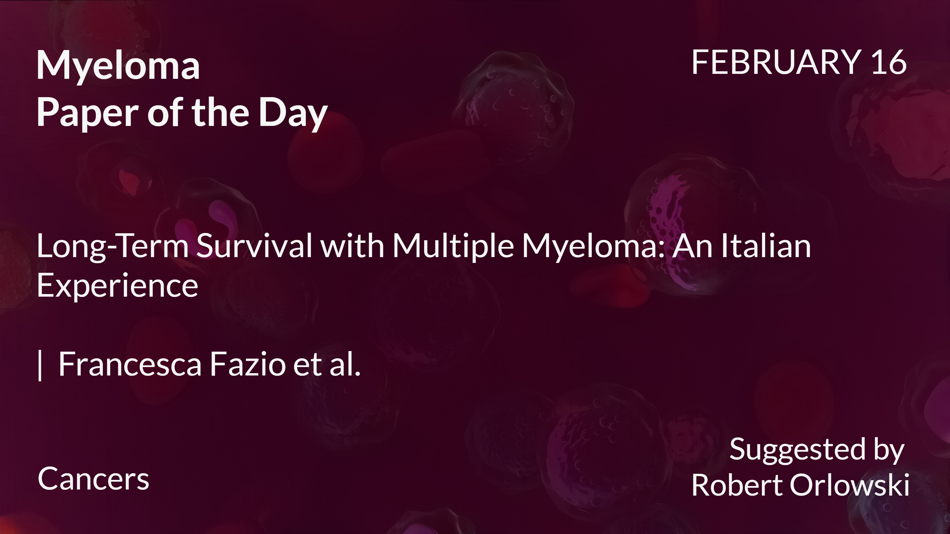 Myeloma Paper of the Day