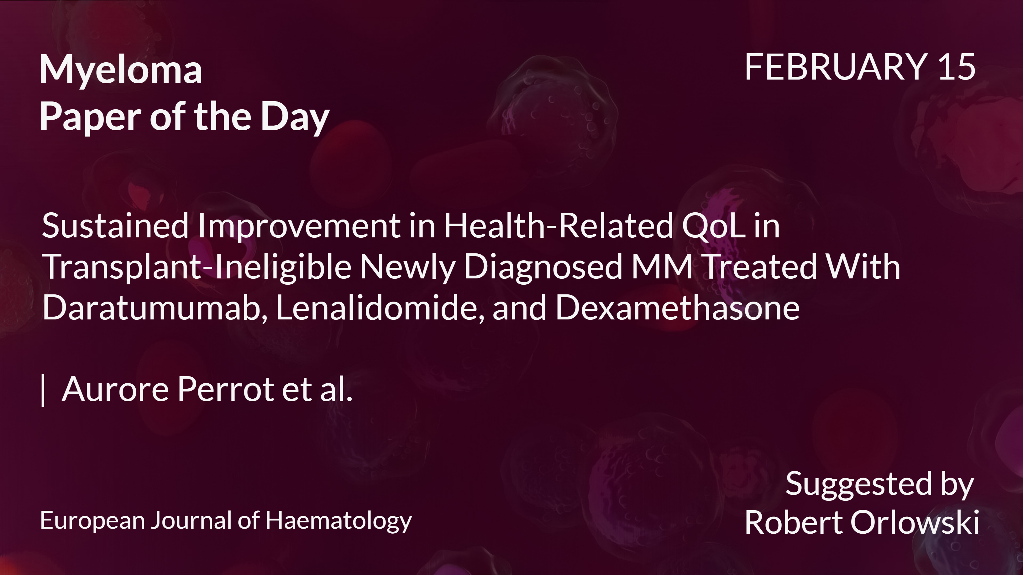 Myeloma Paper of the Day