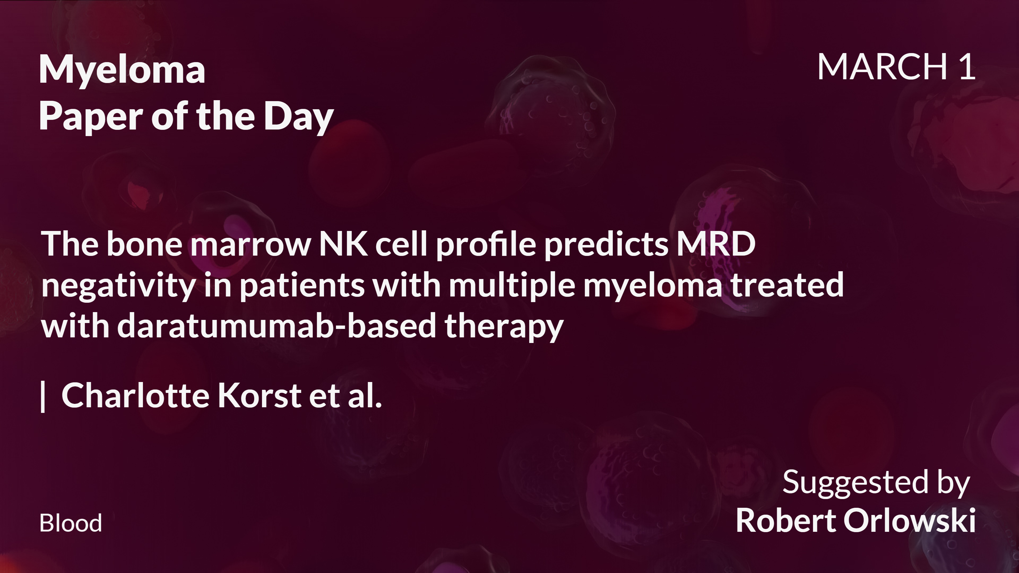 Myeloma Paper of the Day