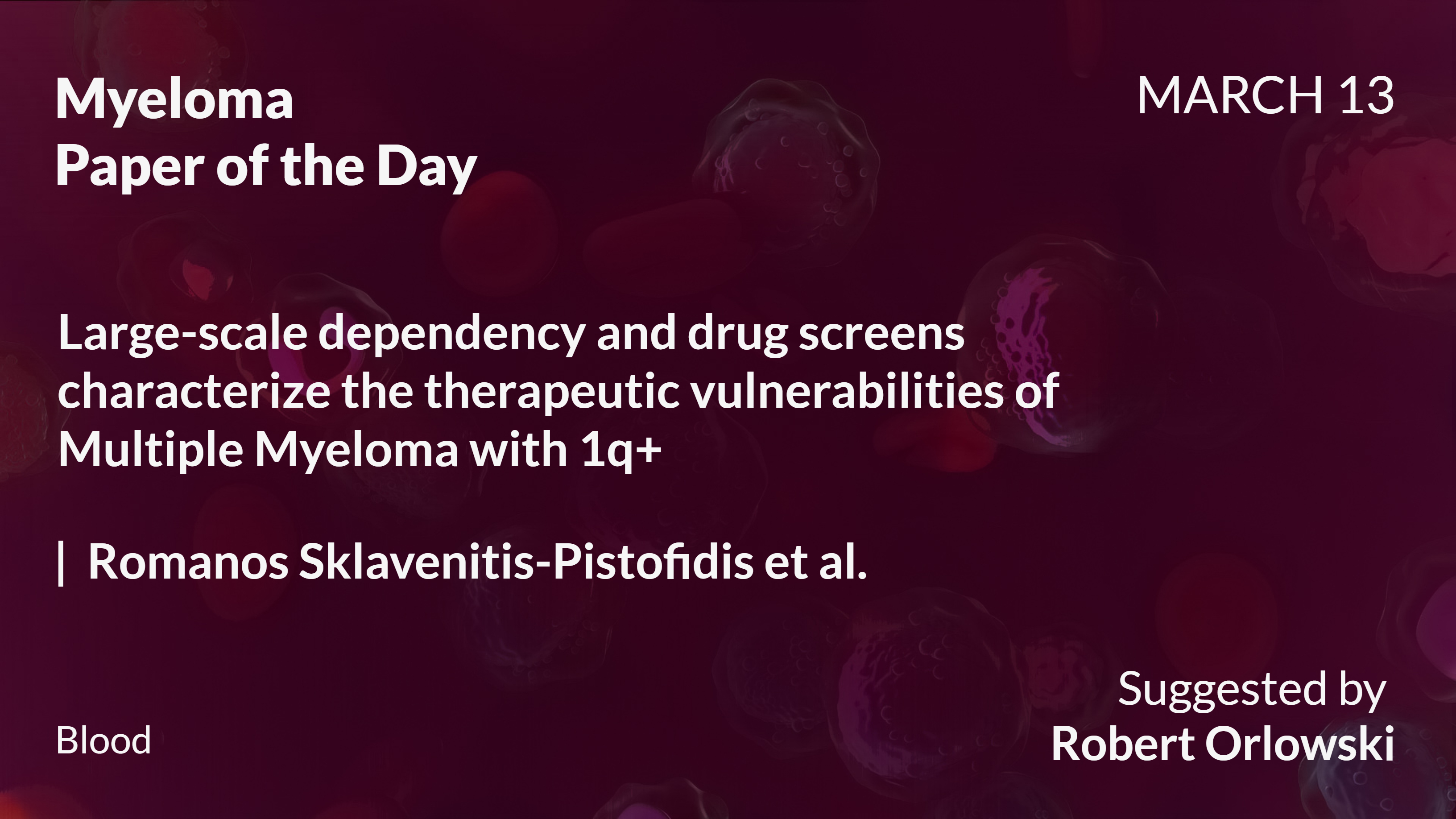 Myeloma Paper of the Day