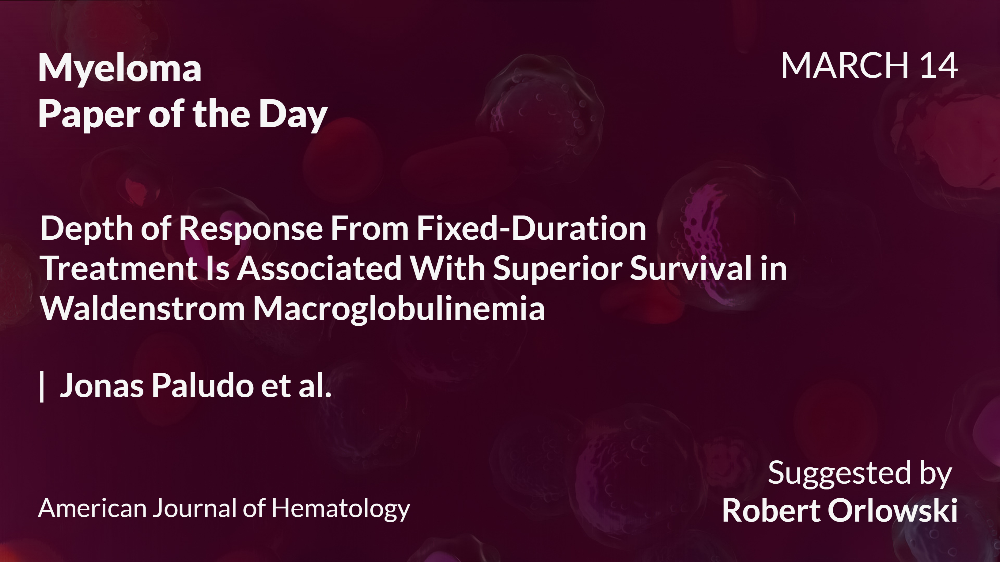 Myeloma Paper of the Day