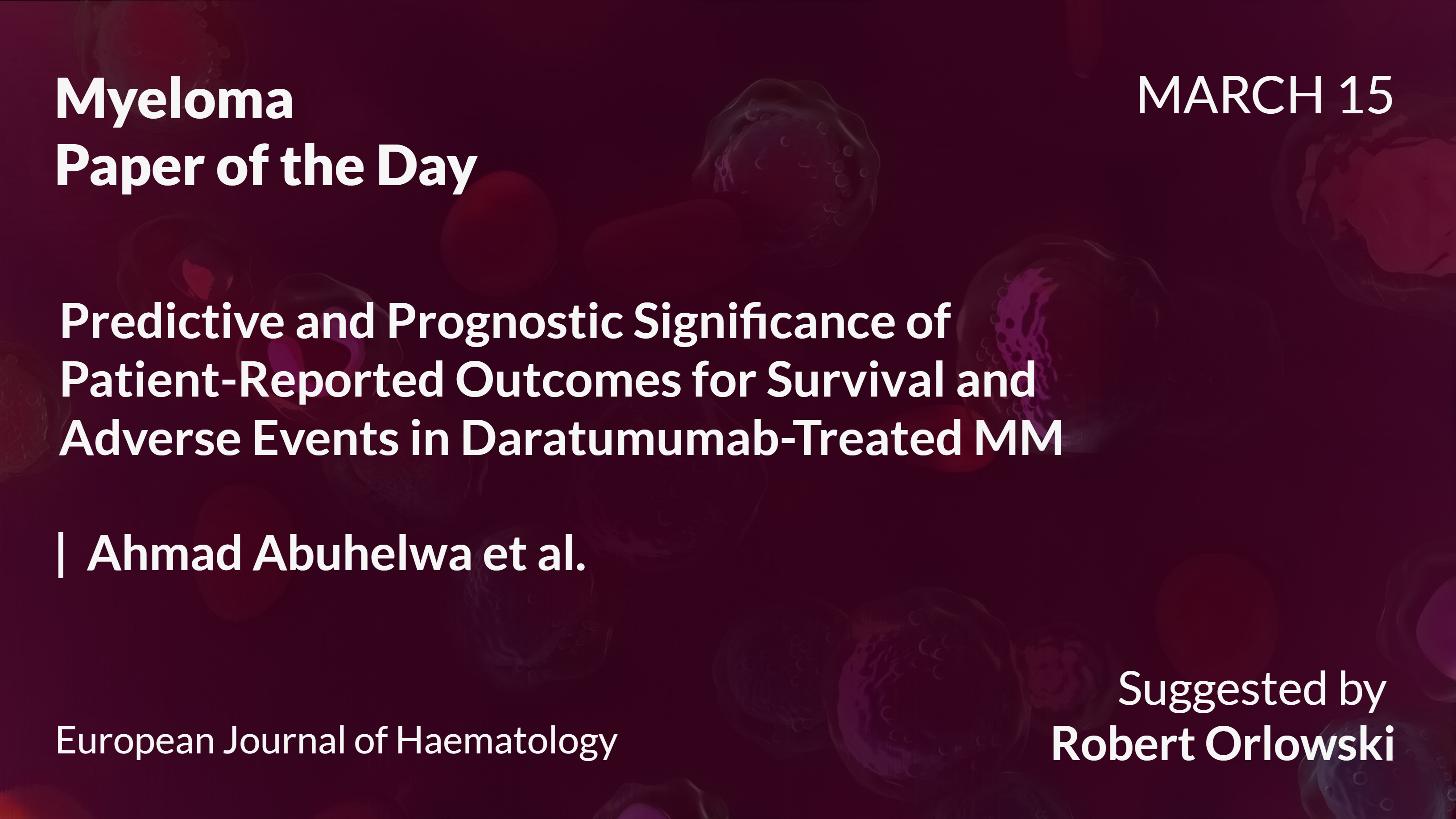 Myeloma Paper of the Day