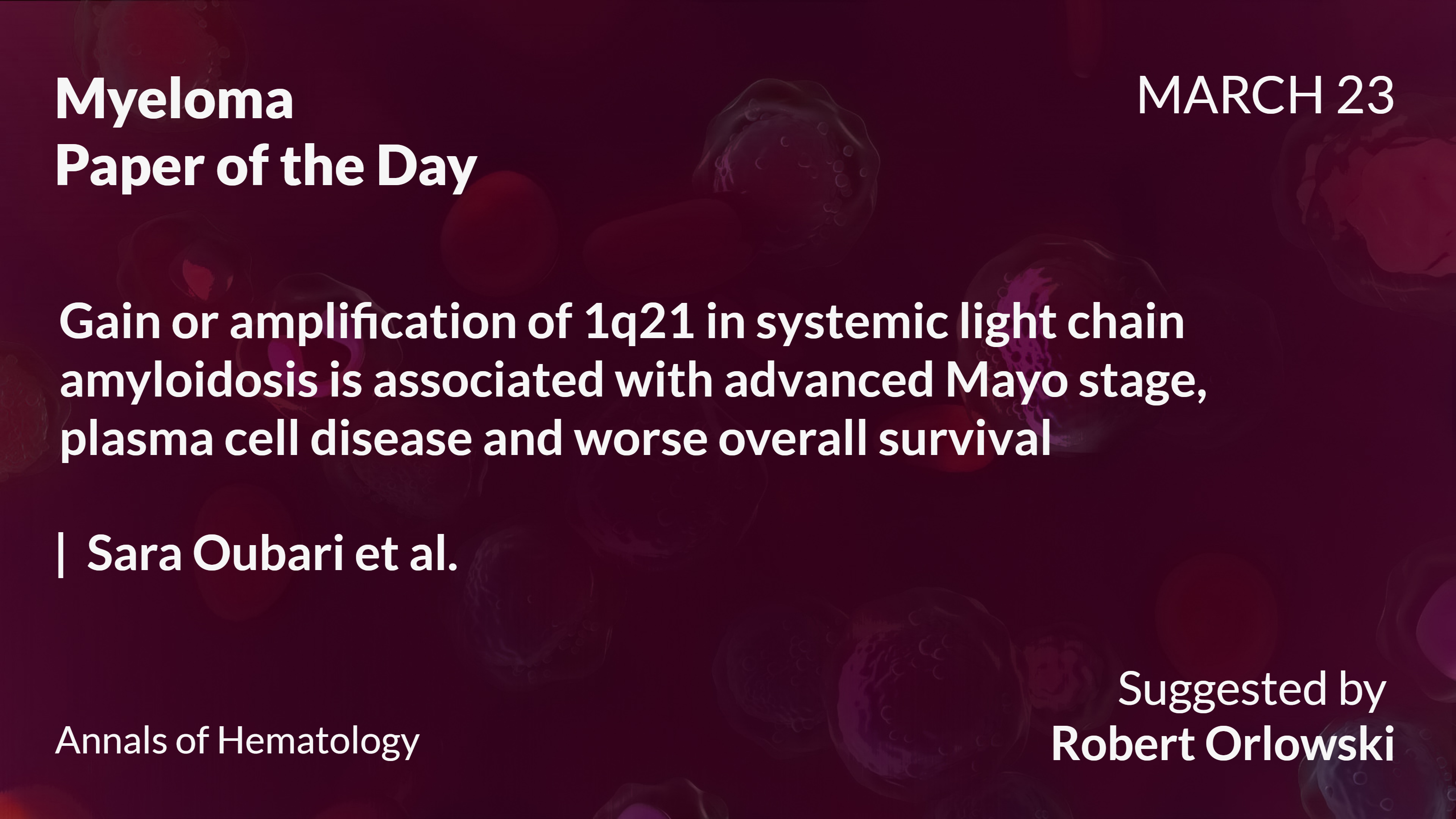 Myeloma Paper of the Day