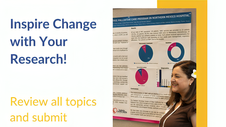 Submit your abstract for the SIOP Congress - International Society of Paediatric Oncology