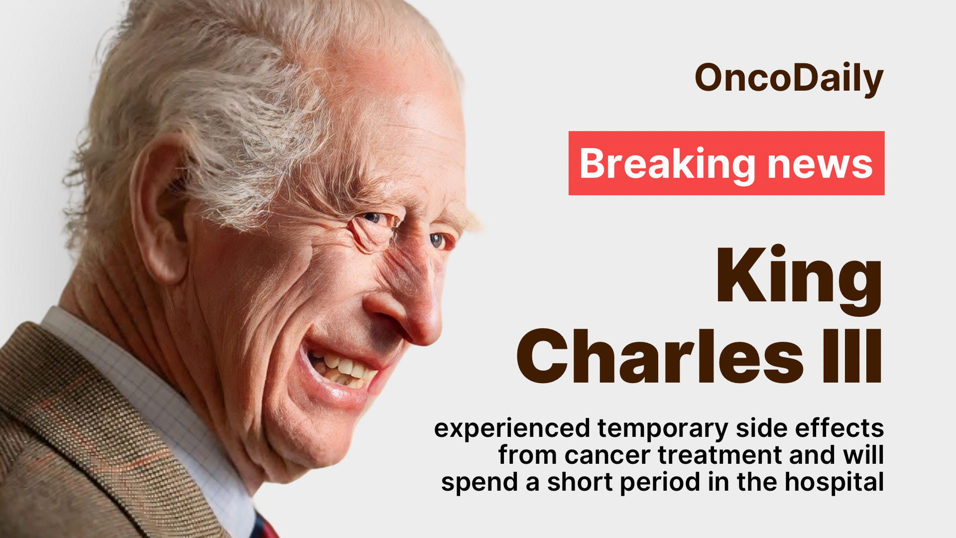 King Charles III prostate cancer poster