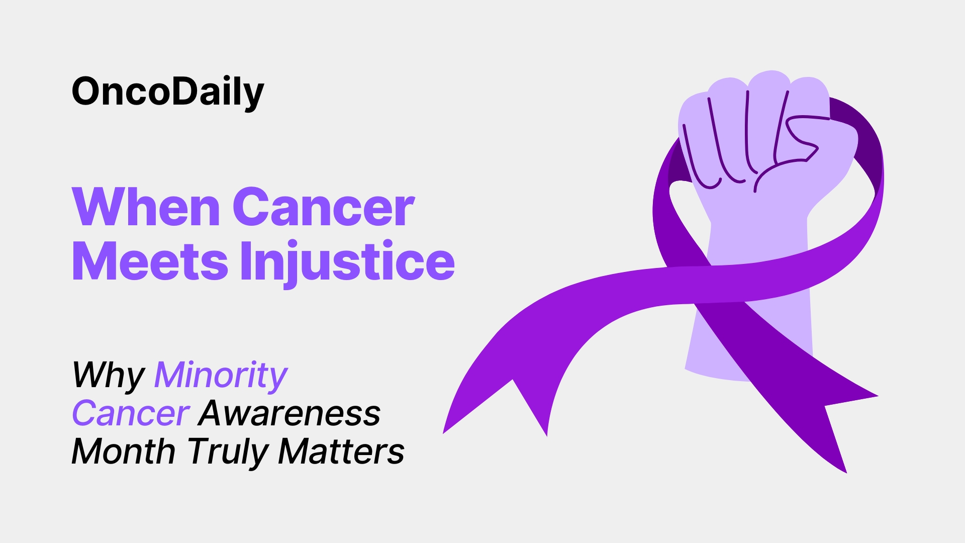 Minority Cancer Awareness Month