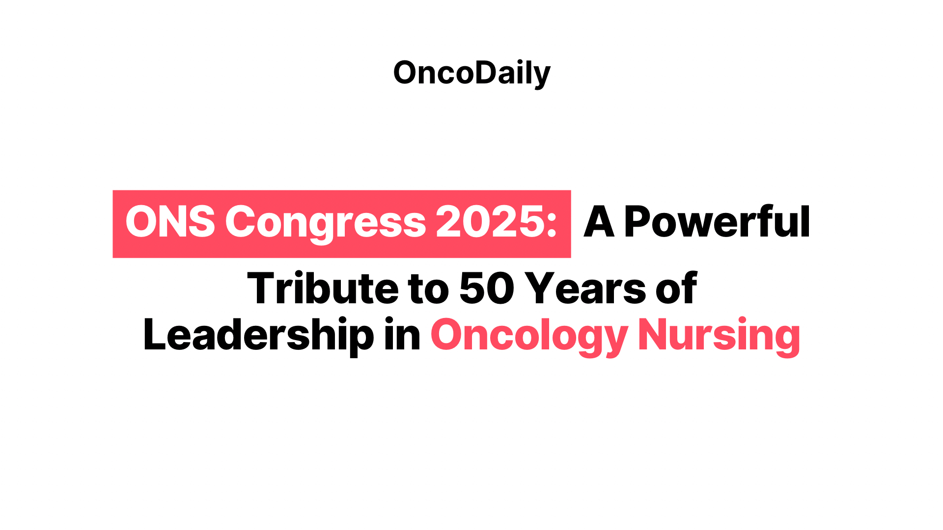 ONS Congress