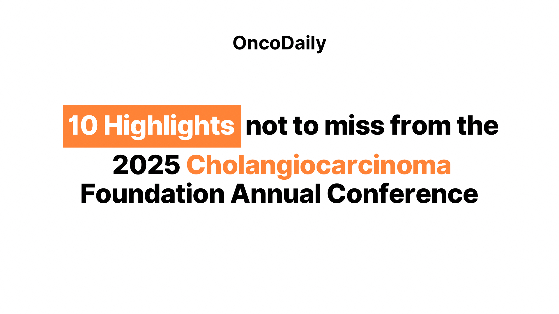 Cholangiocarcinoma