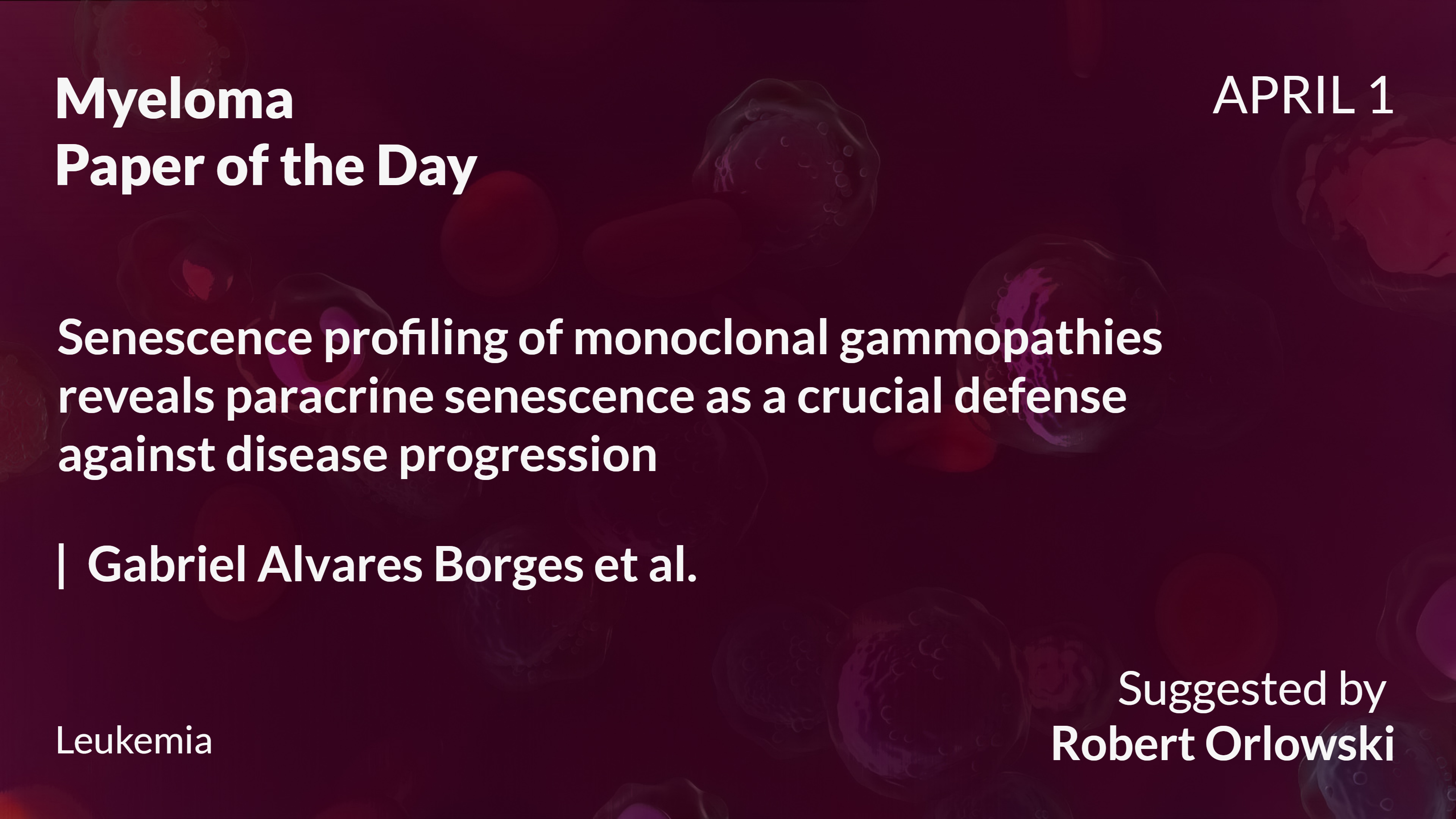 Myeloma Paper of the Day