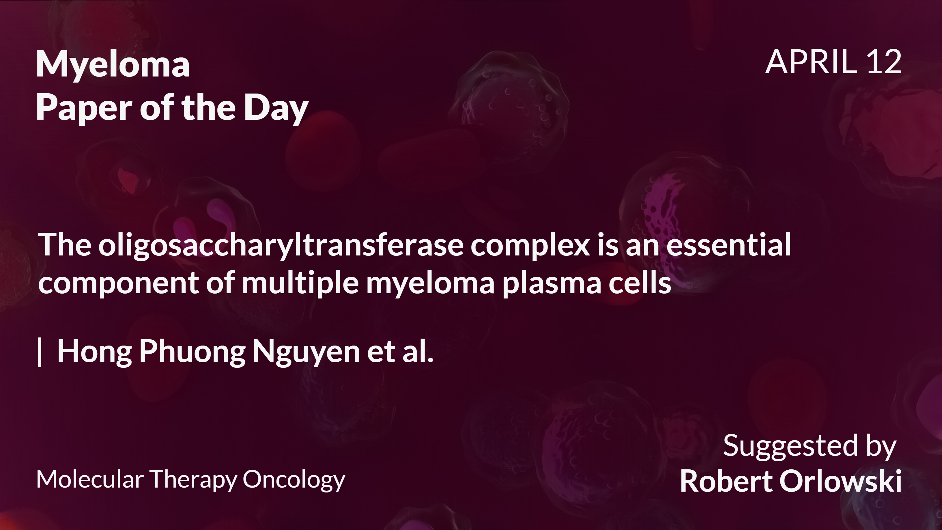 Myeloma Paper of the Day