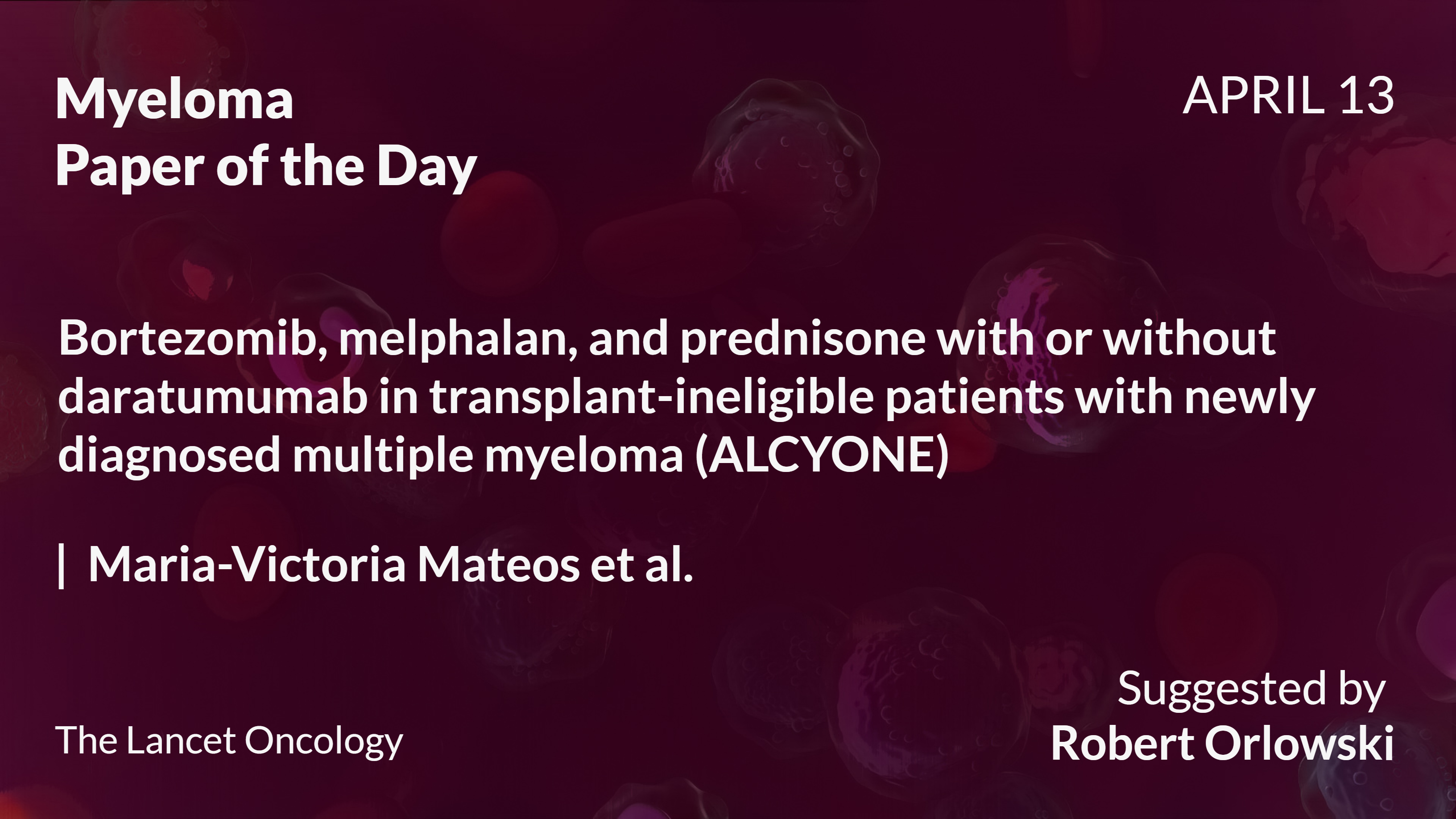 Myeloma Paper of the Day