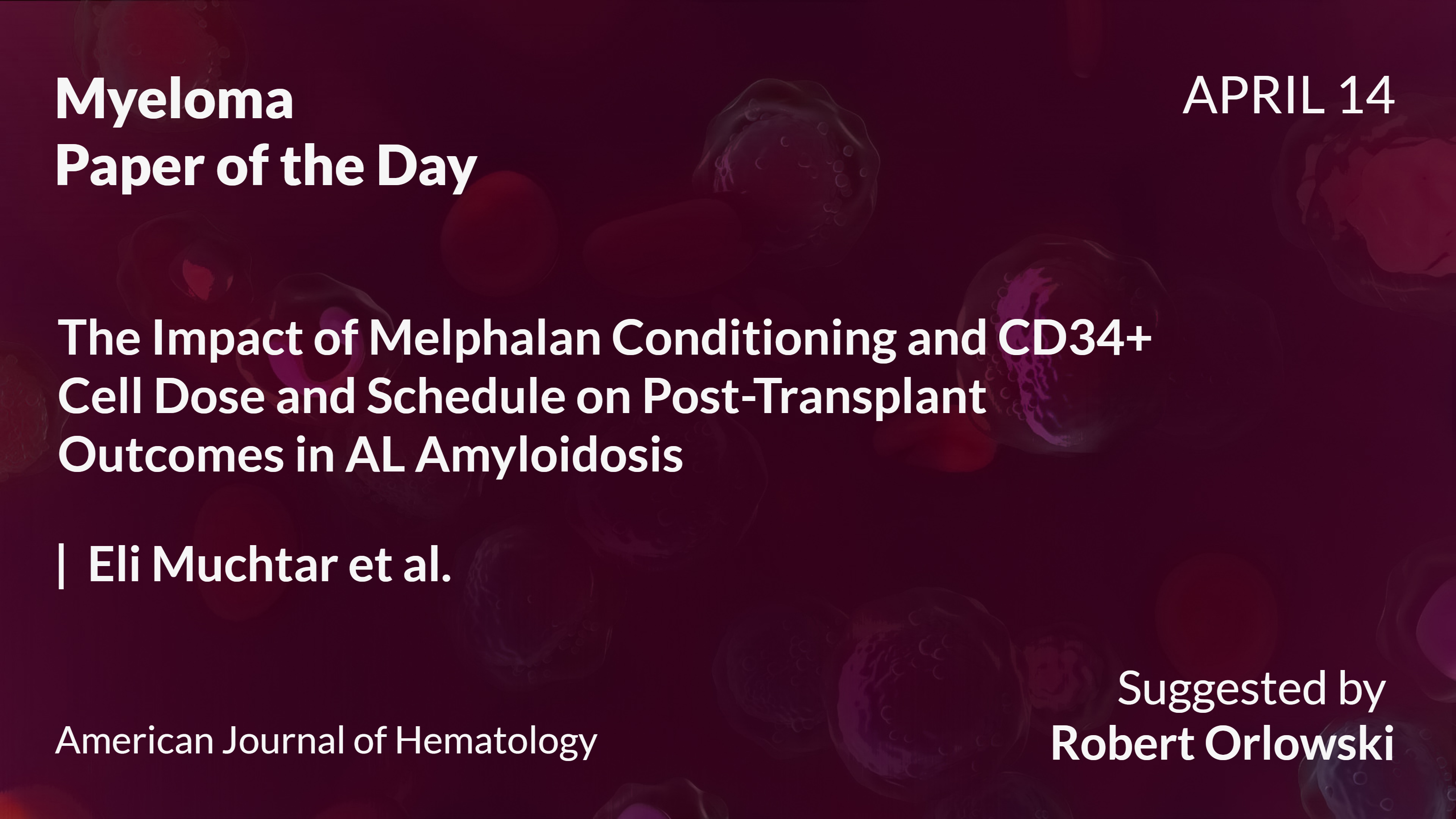 Myeloma Paper of the Day