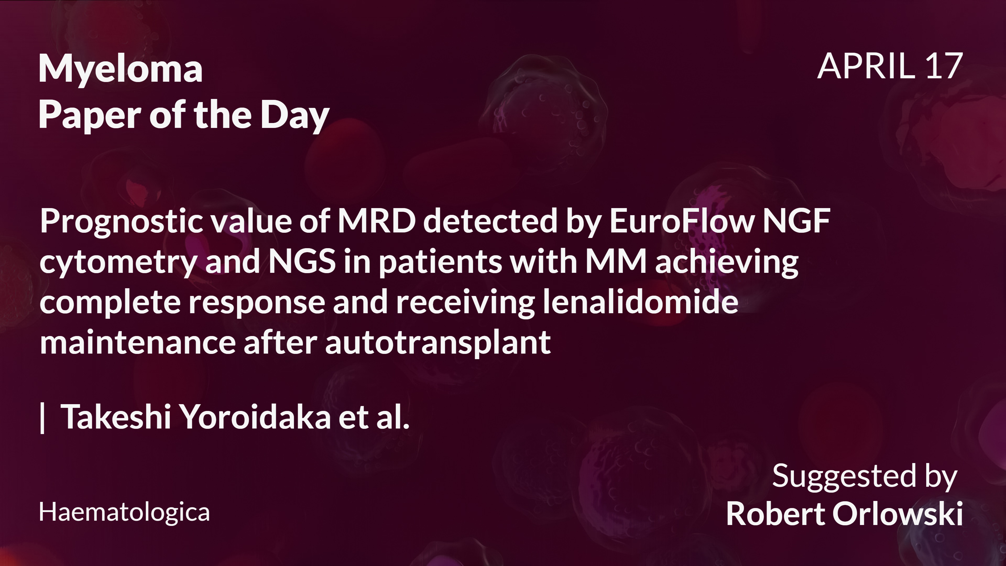 Myeloma Paper of the Day