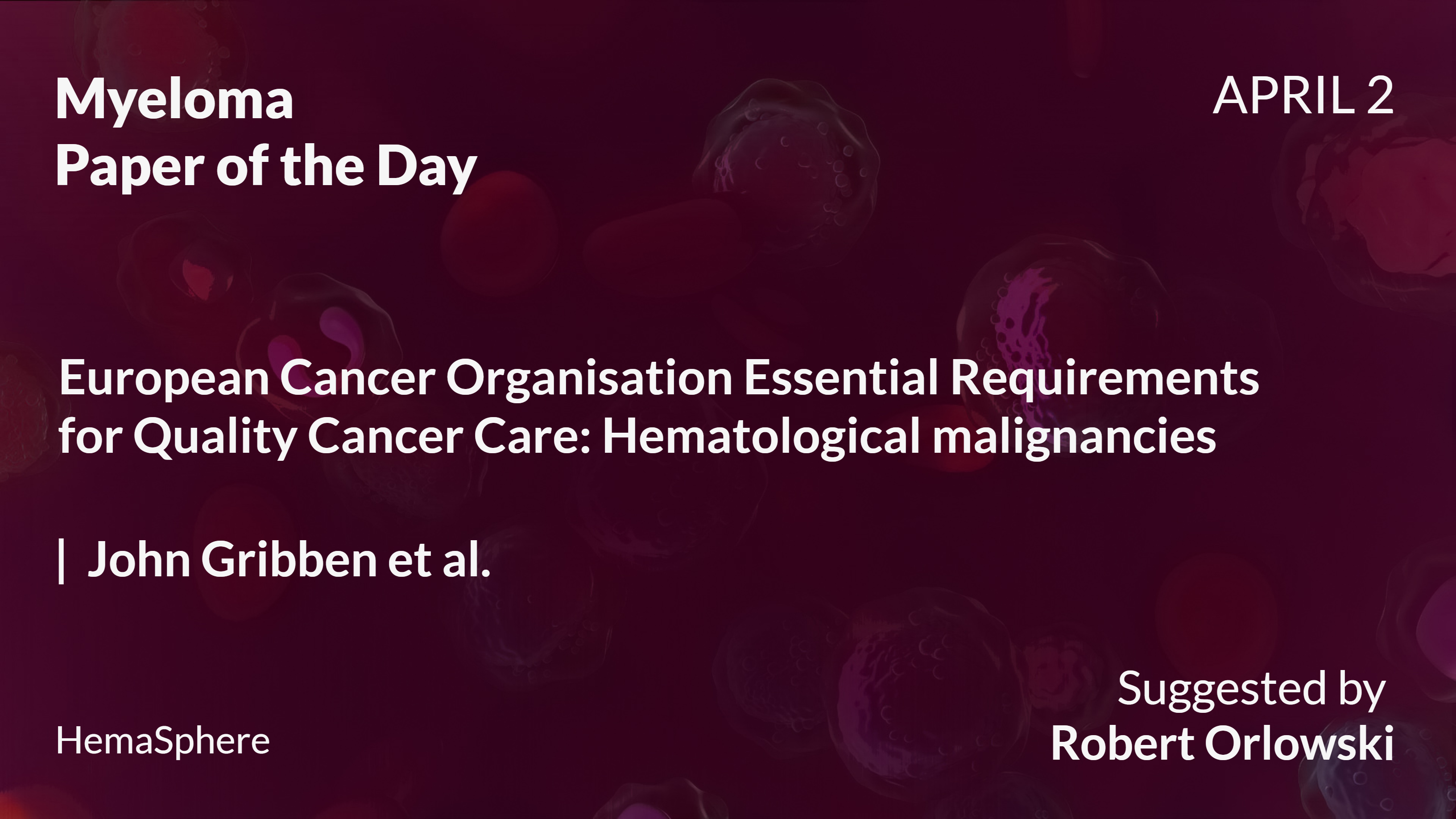 Myeloma Paper of the Day