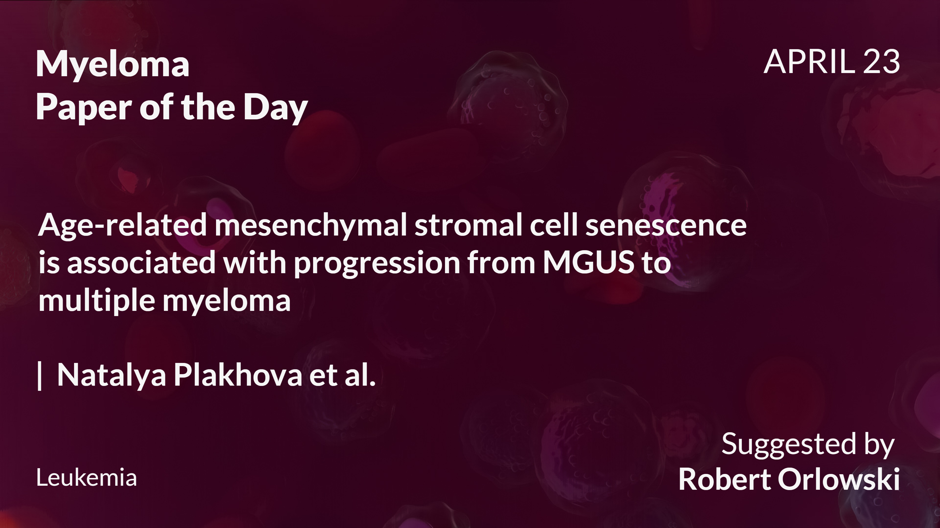 Myeloma Paper of the Day