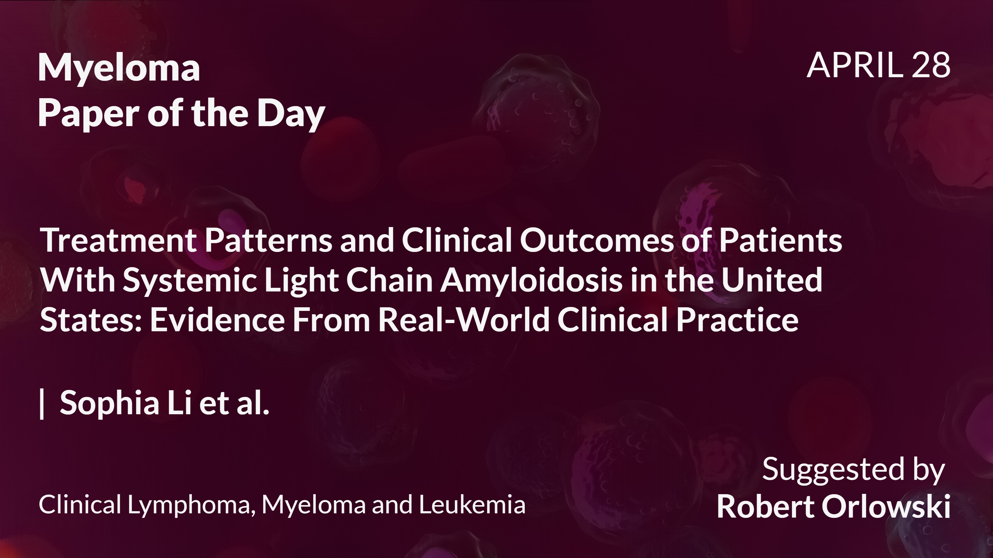 Myeloma Paper of the Day