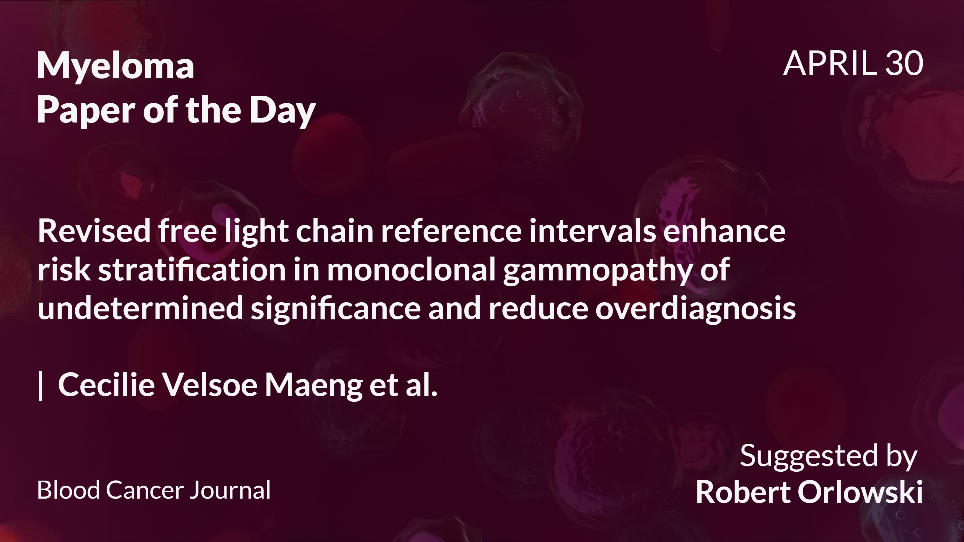 Myeloma Paper of the Day