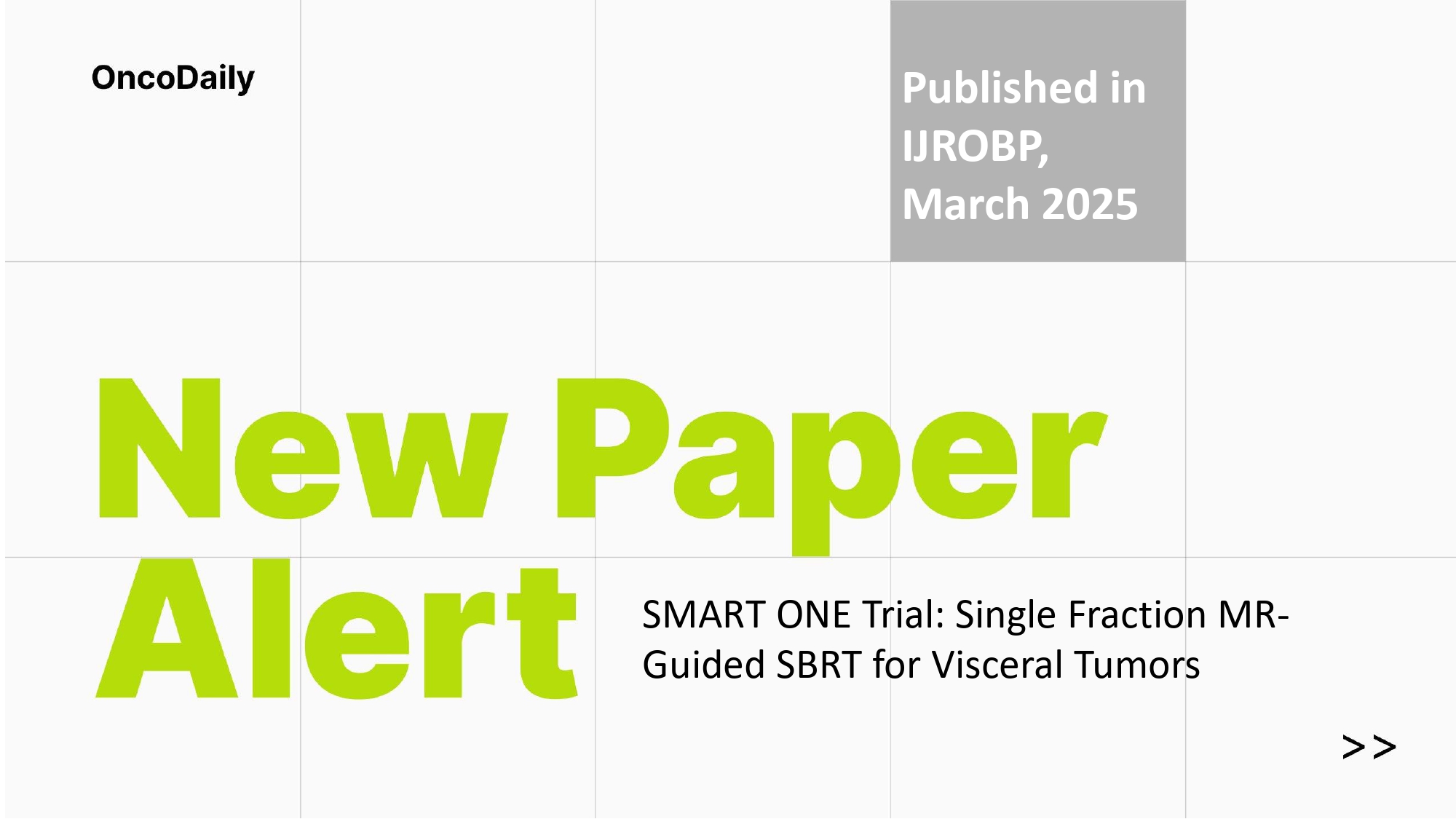 SMART ONE trial