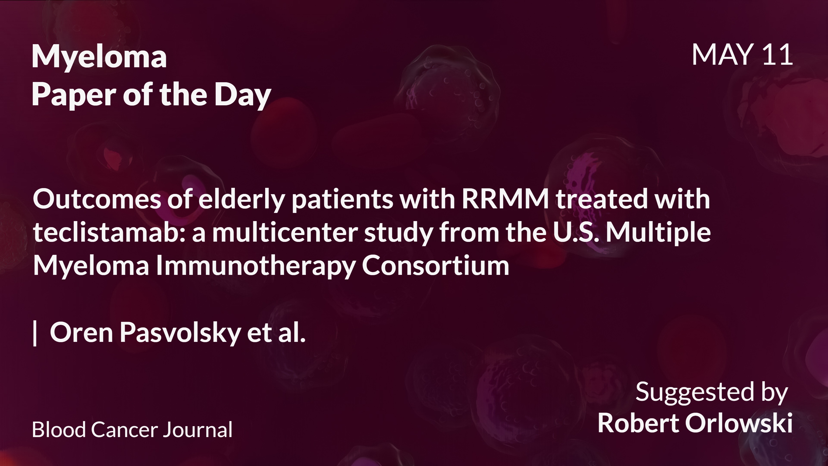 Myeloma Paper of the Day