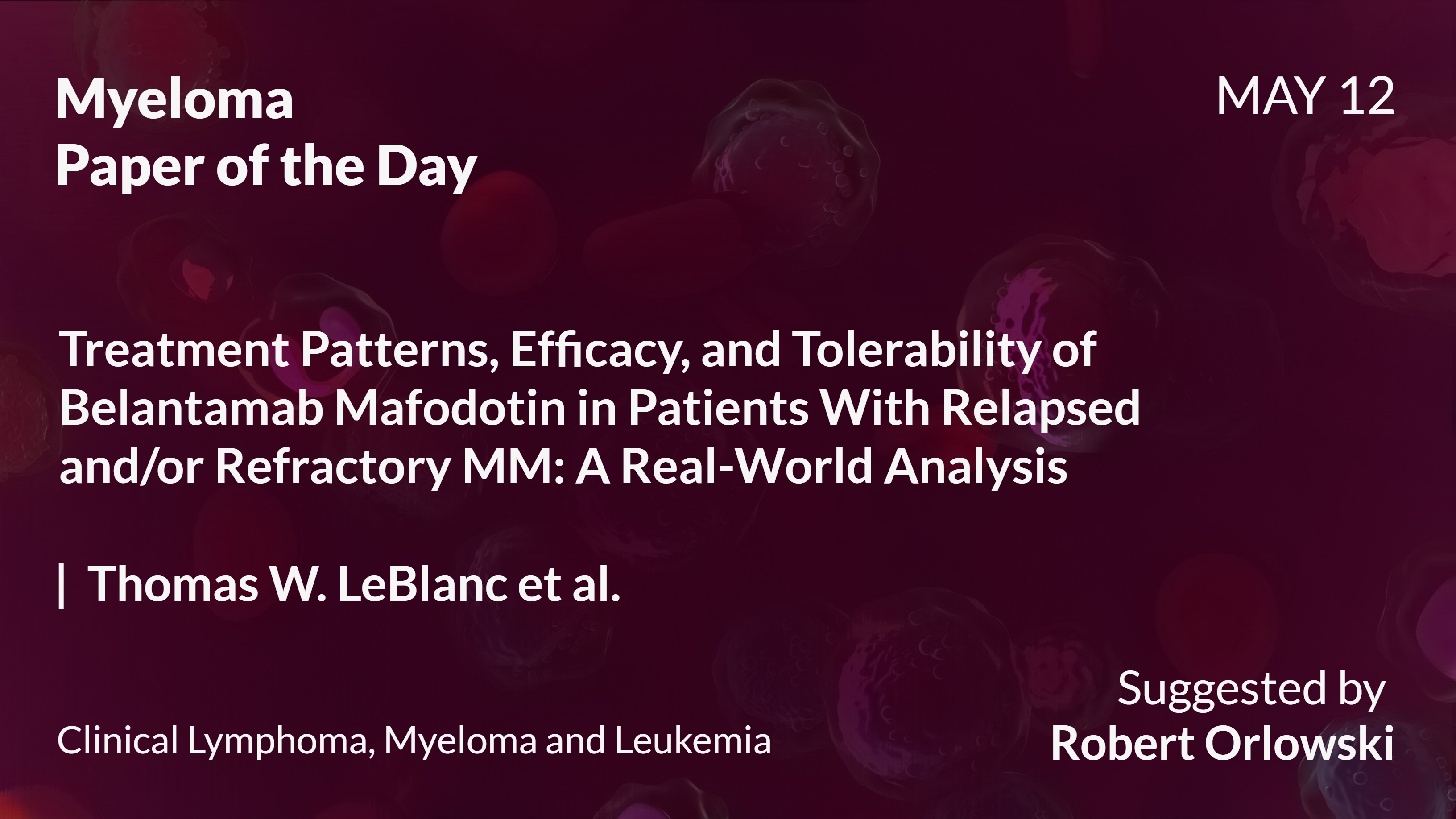 Myeloma Paper of the Day