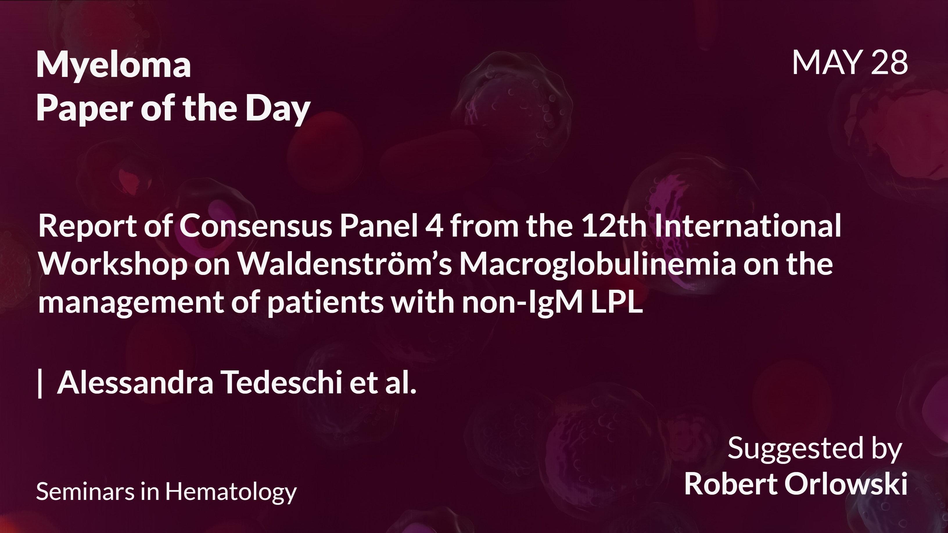 Myeloma Paper of the Day