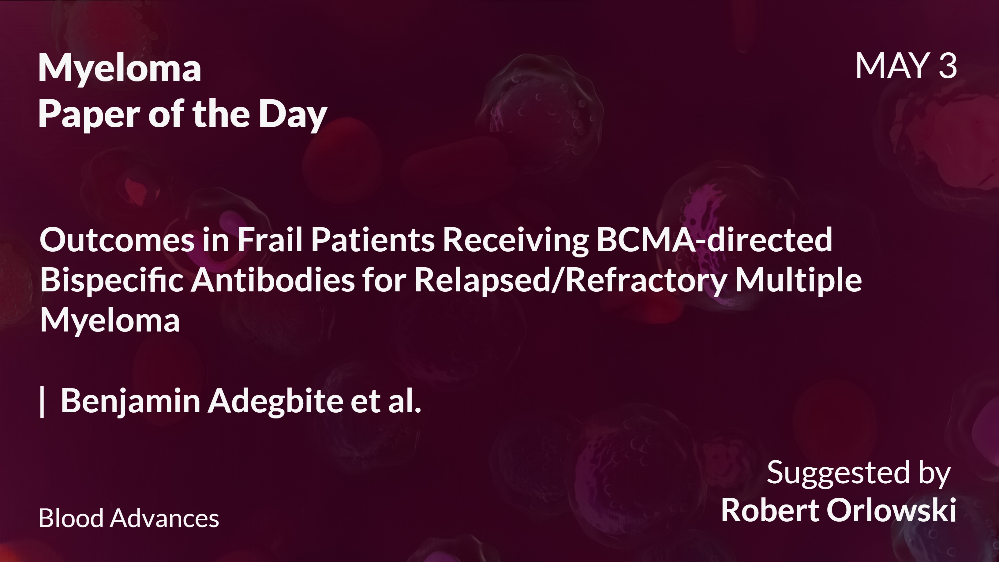 Myeloma Paper of the Day