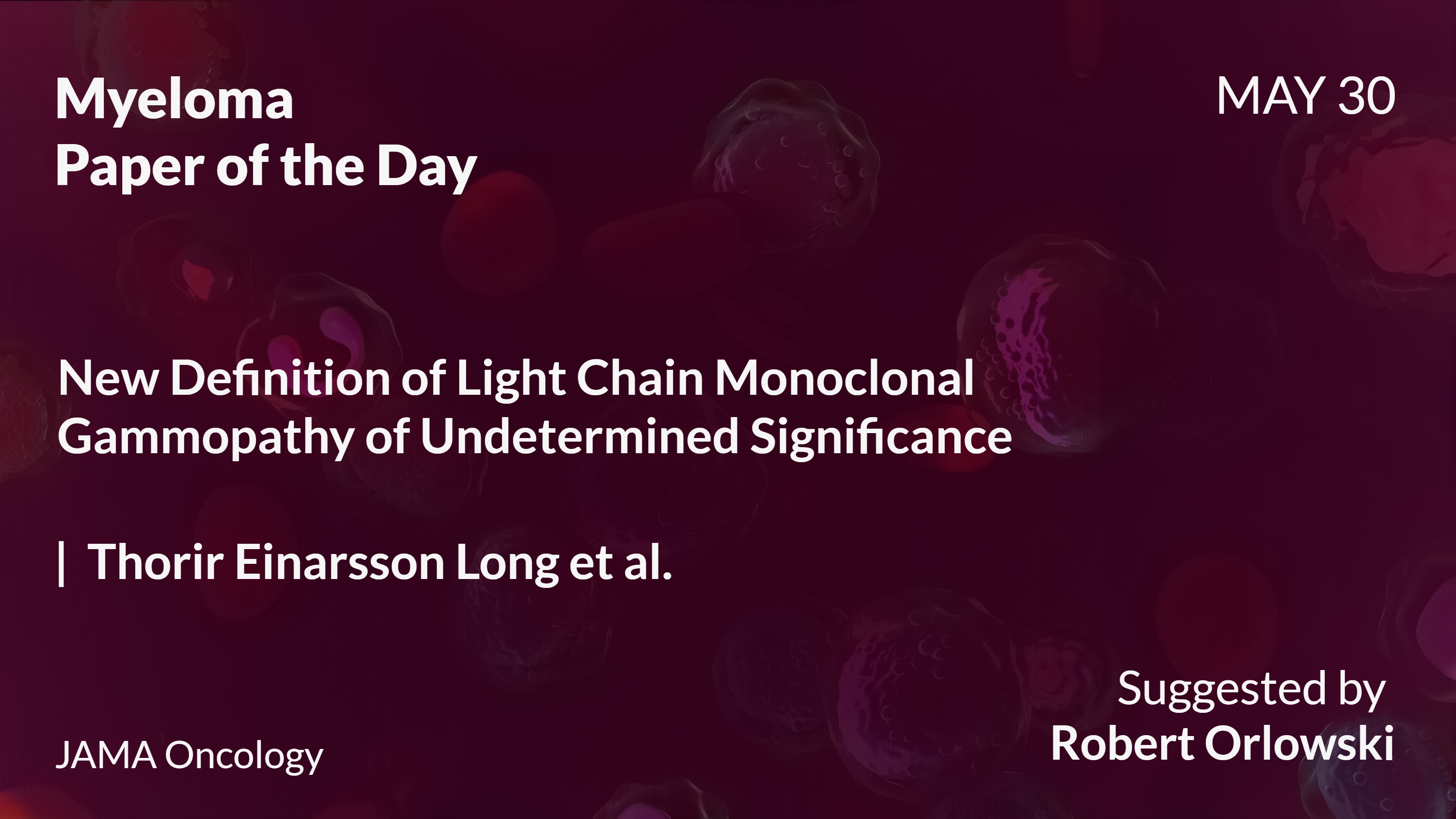 Myeloma Paper of the Day