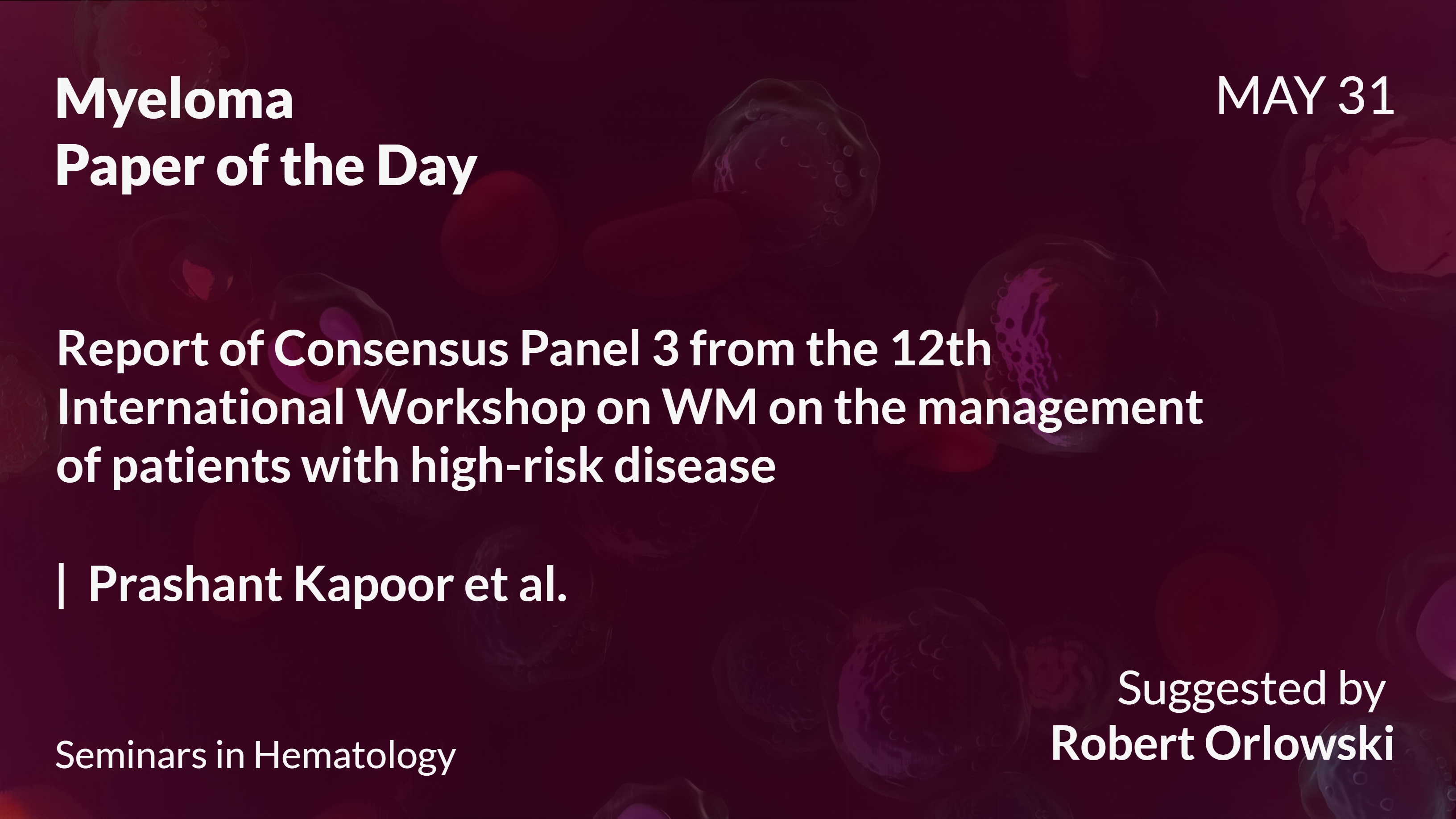 Myeloma Paper of the Day