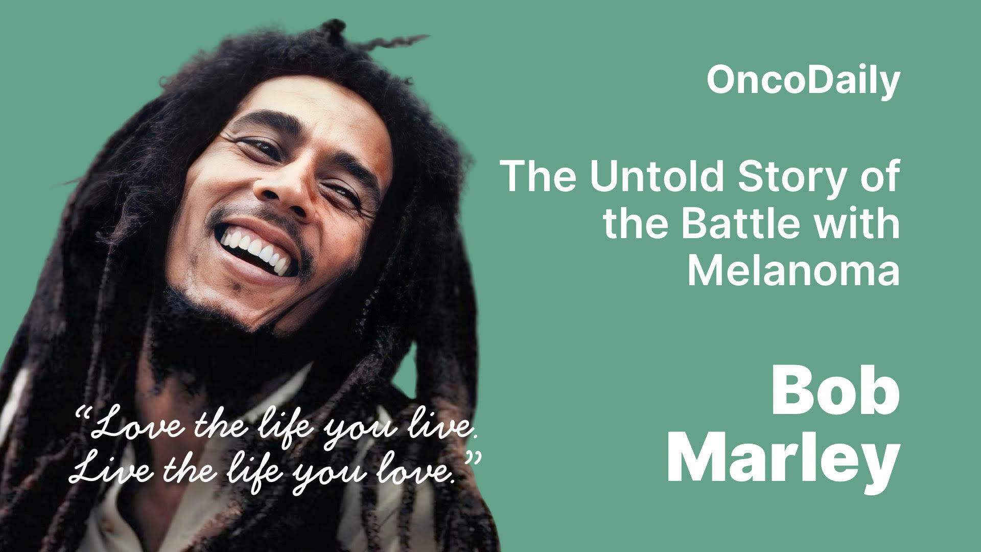 Bob Marley Melanoma poster