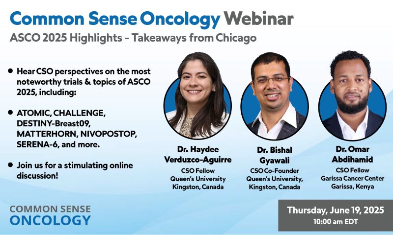 Common Sense Oncology