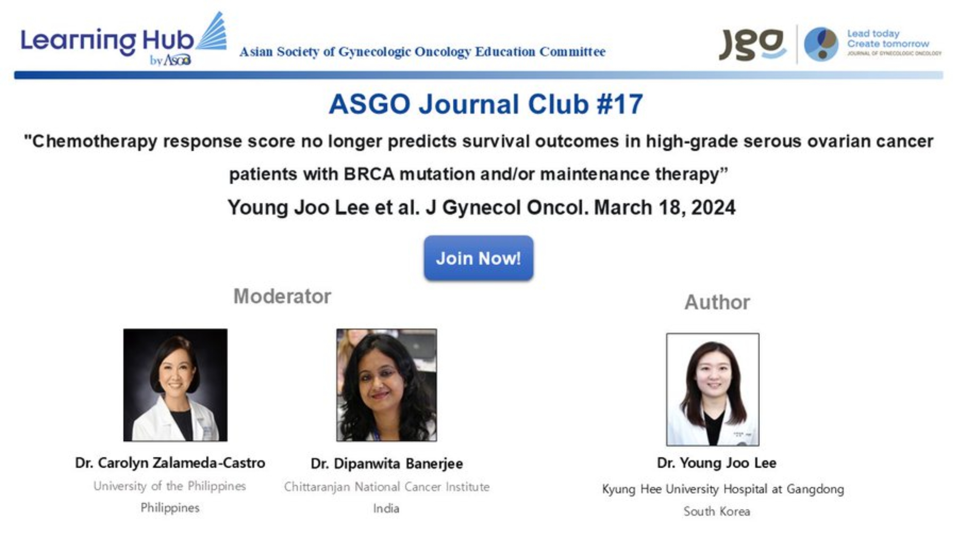 ASGO Journal Club