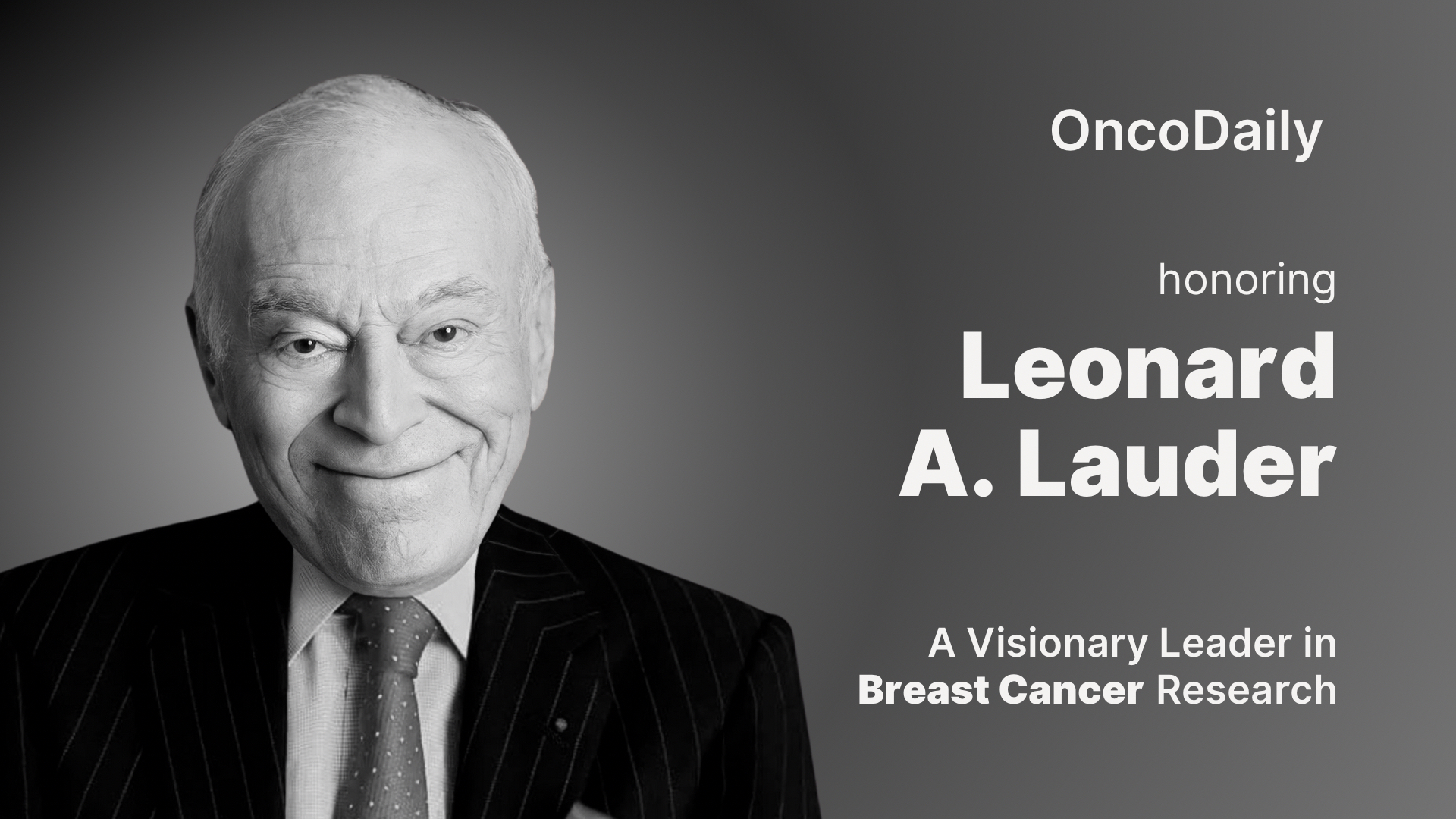 Leonard A. Lauder -OncoDaily