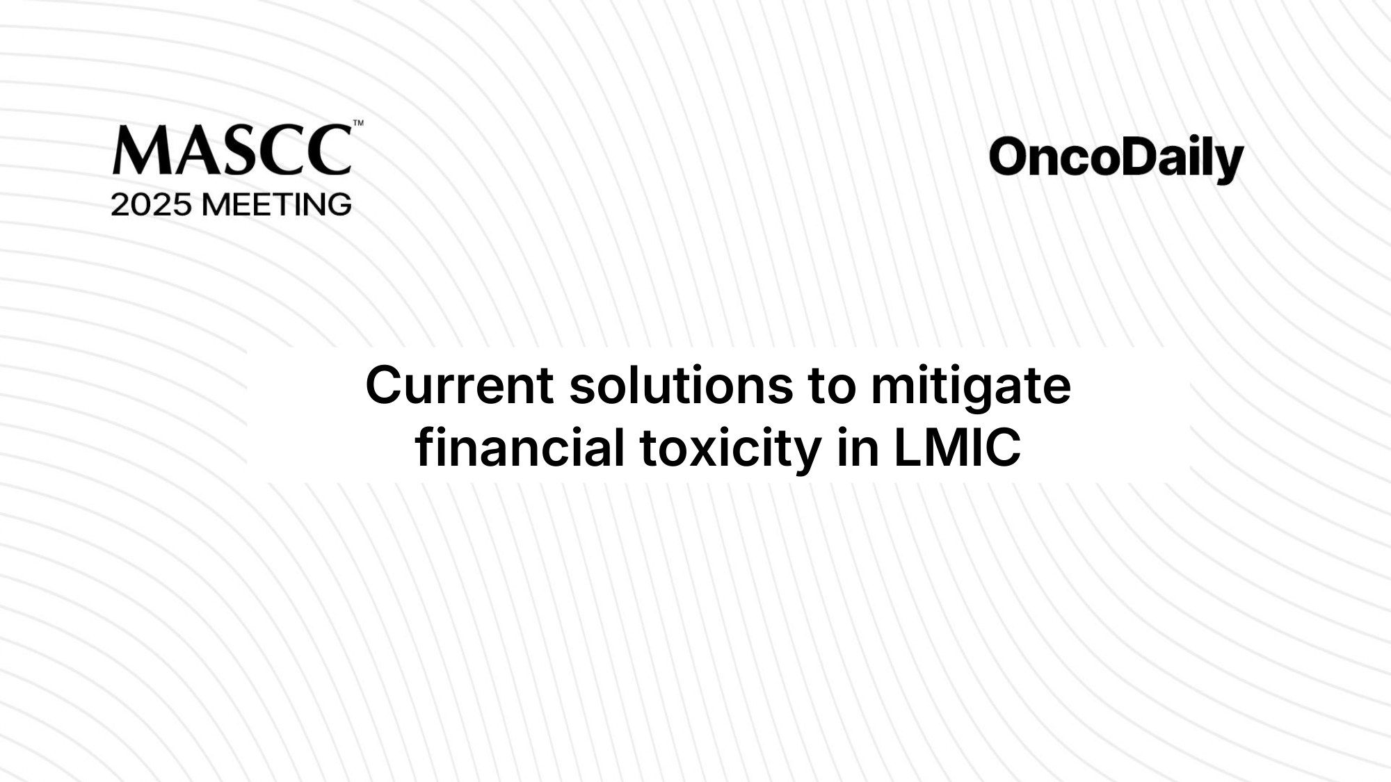 Financial toxicity MASC 2025
