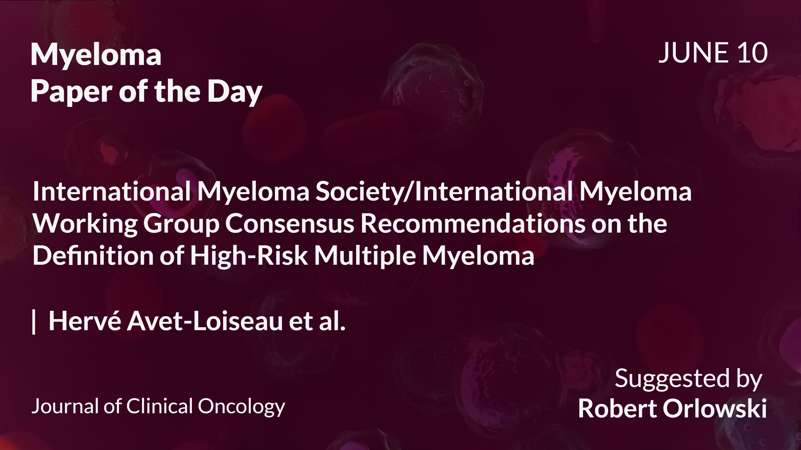 Myeloma Paper of the Day