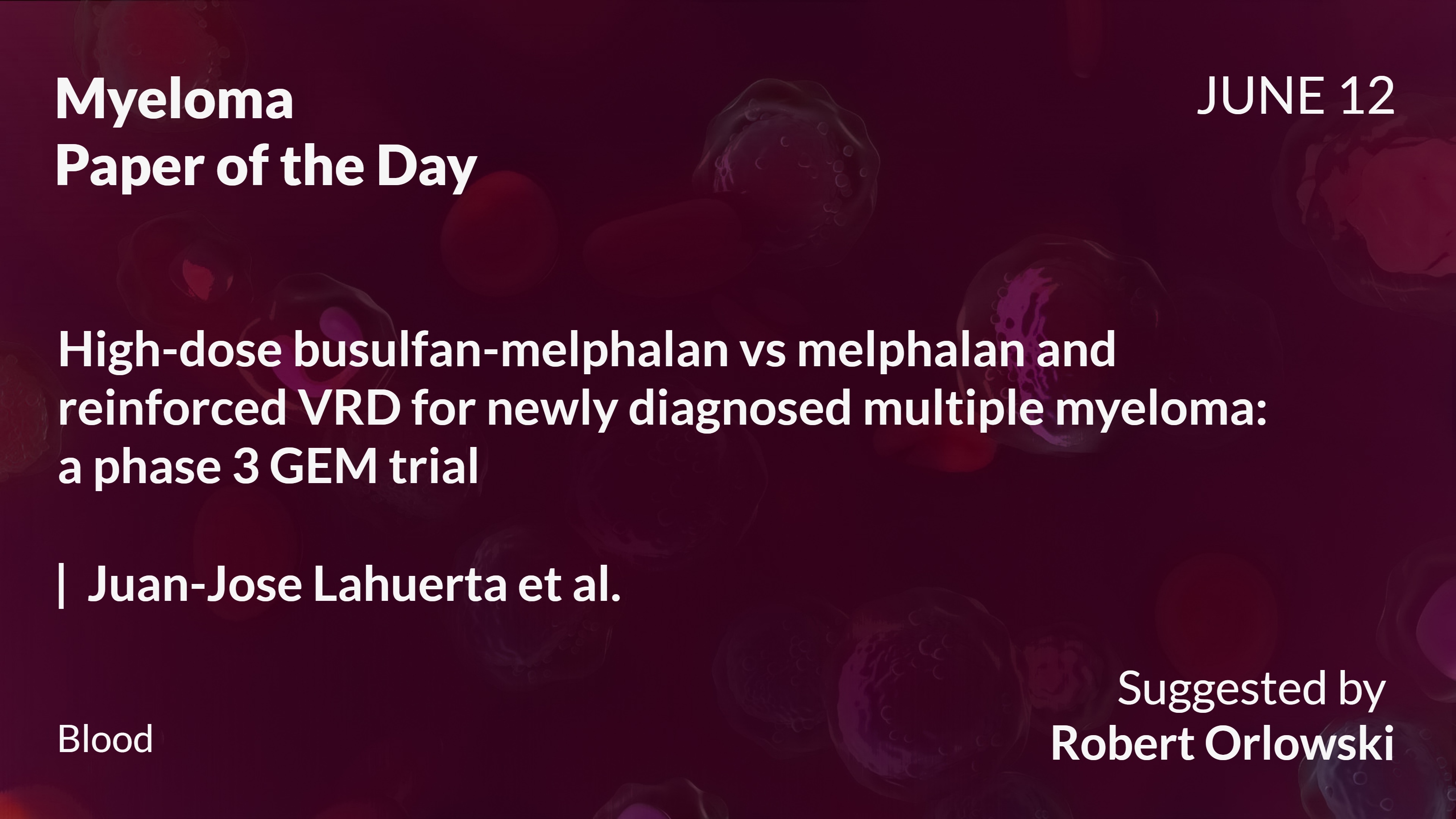Myeloma Paper of the Day