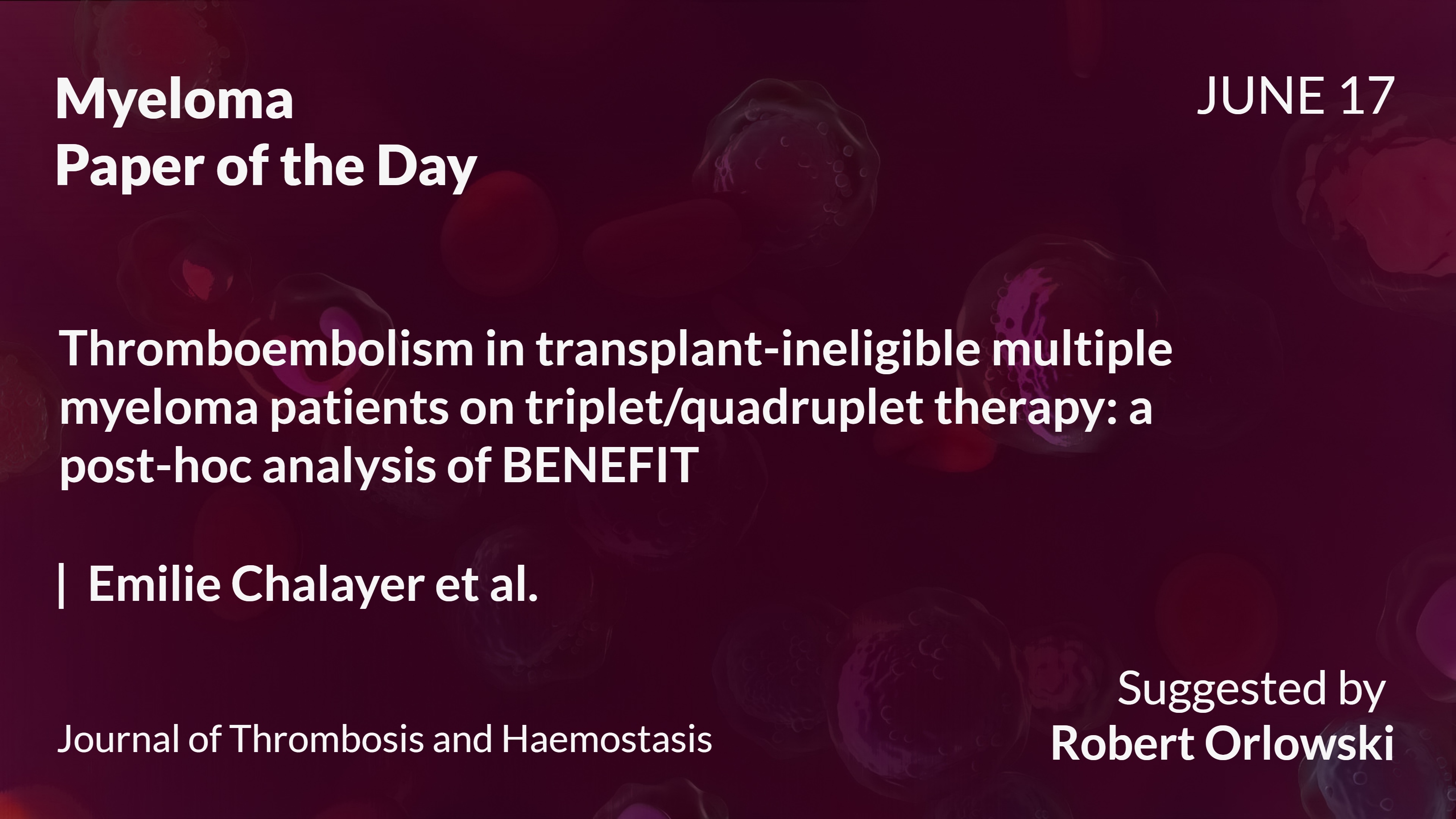 Myeloma Paper of the Day