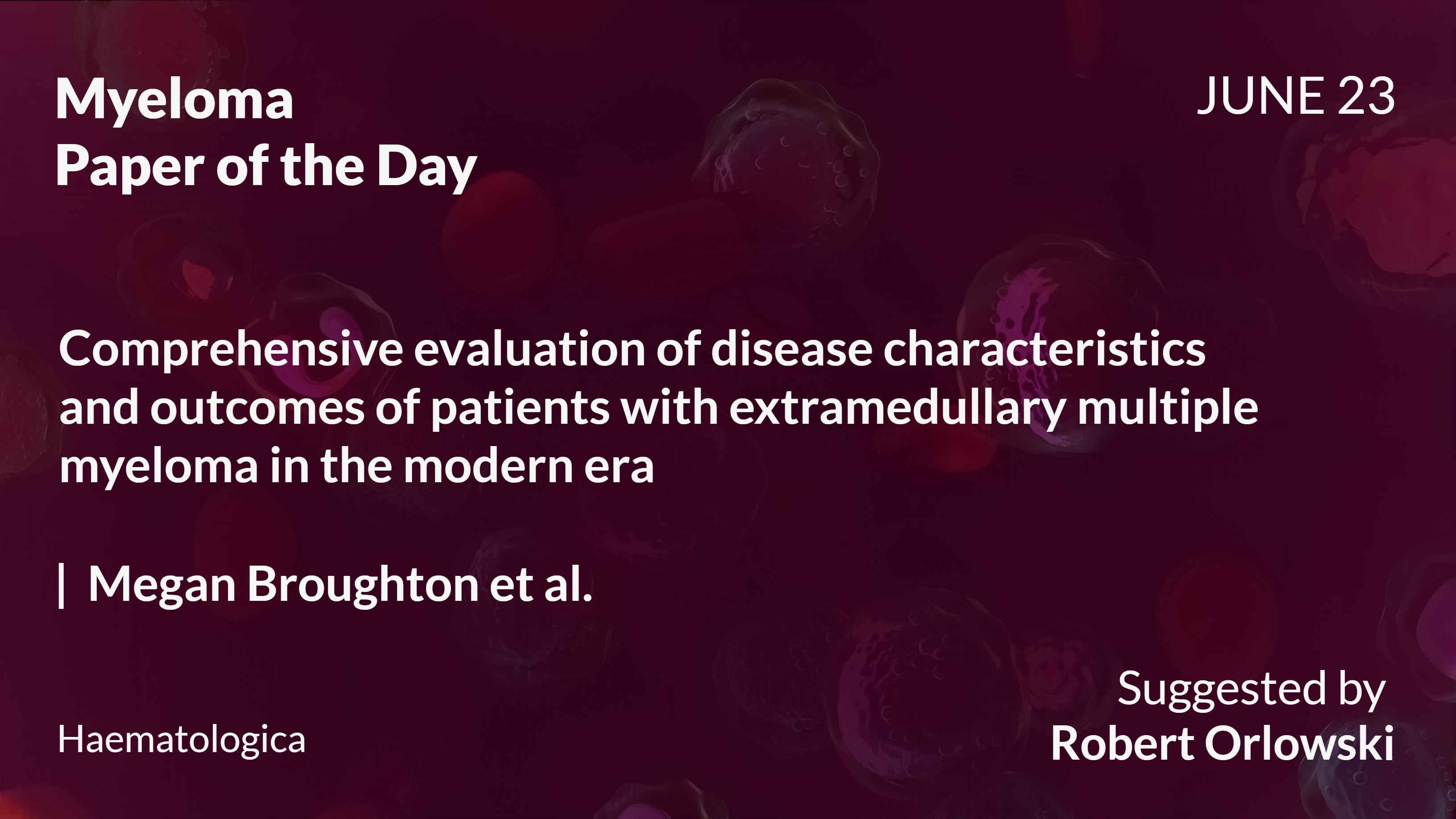 Myeloma Paper of the Day