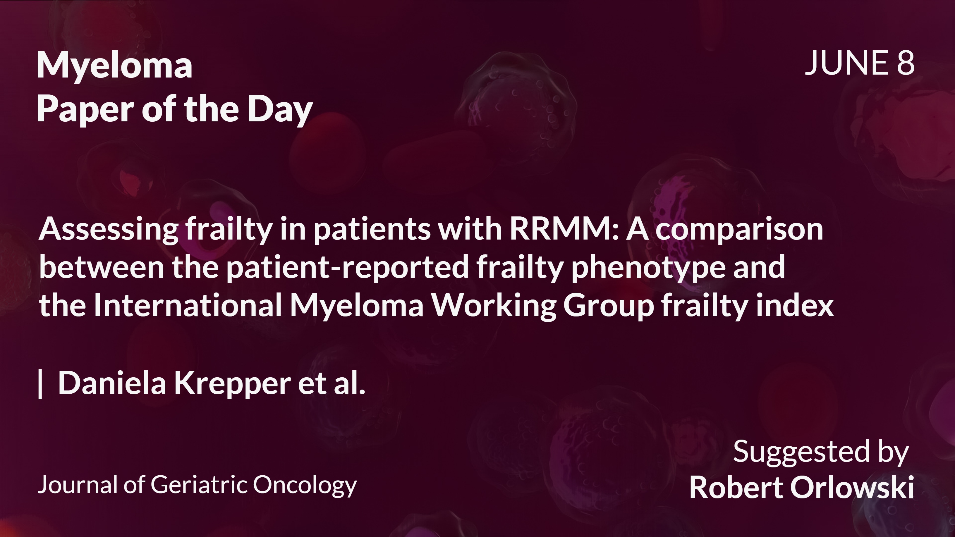 Myeloma Paper of the Day